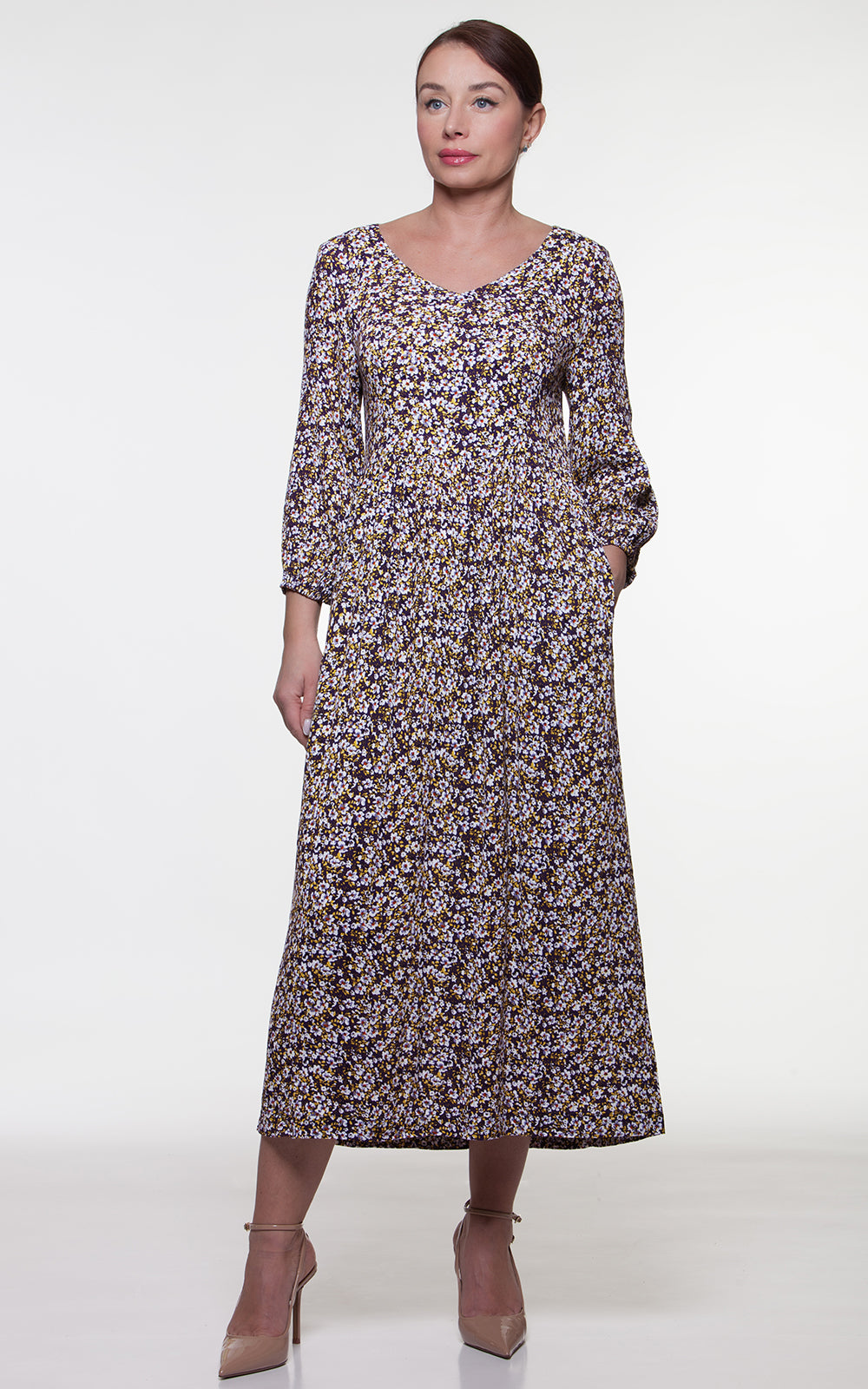 Summer Loose-fit Midi Dress Lori No41 – Magnolica Shop