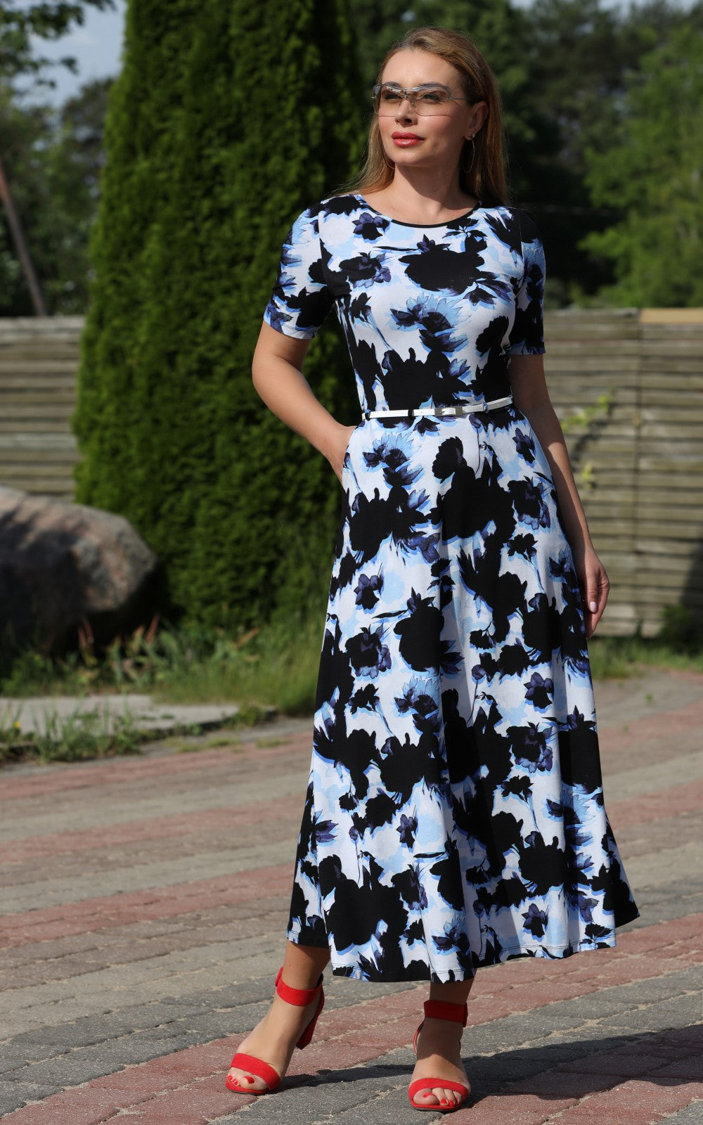 ariel midi dress Everyday Midi Dress — Comfortable & Flattering Ariel No6 – Magnolica Shop