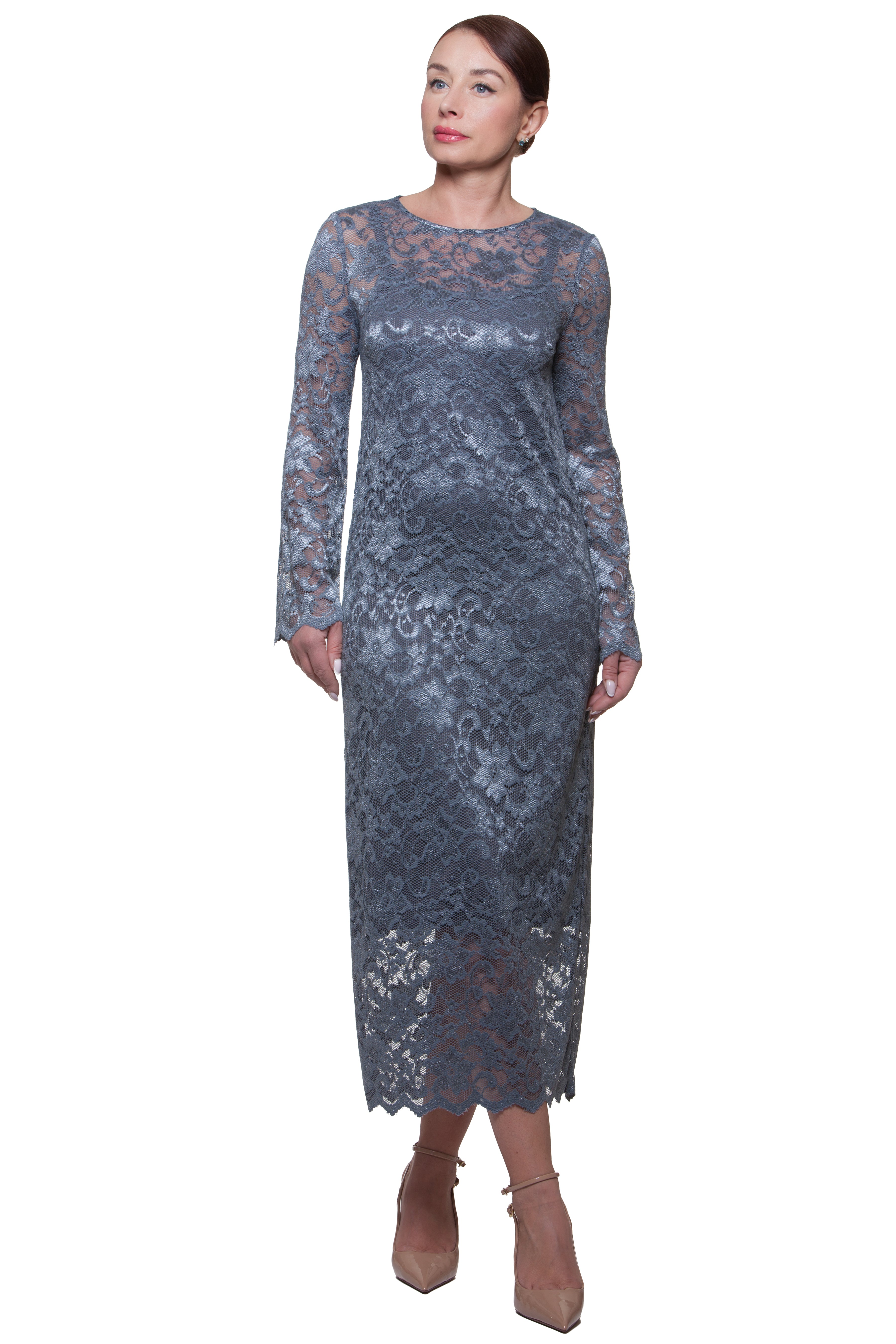 Elegant Lace Midi Dress Lydia No2  Magnolica Shop