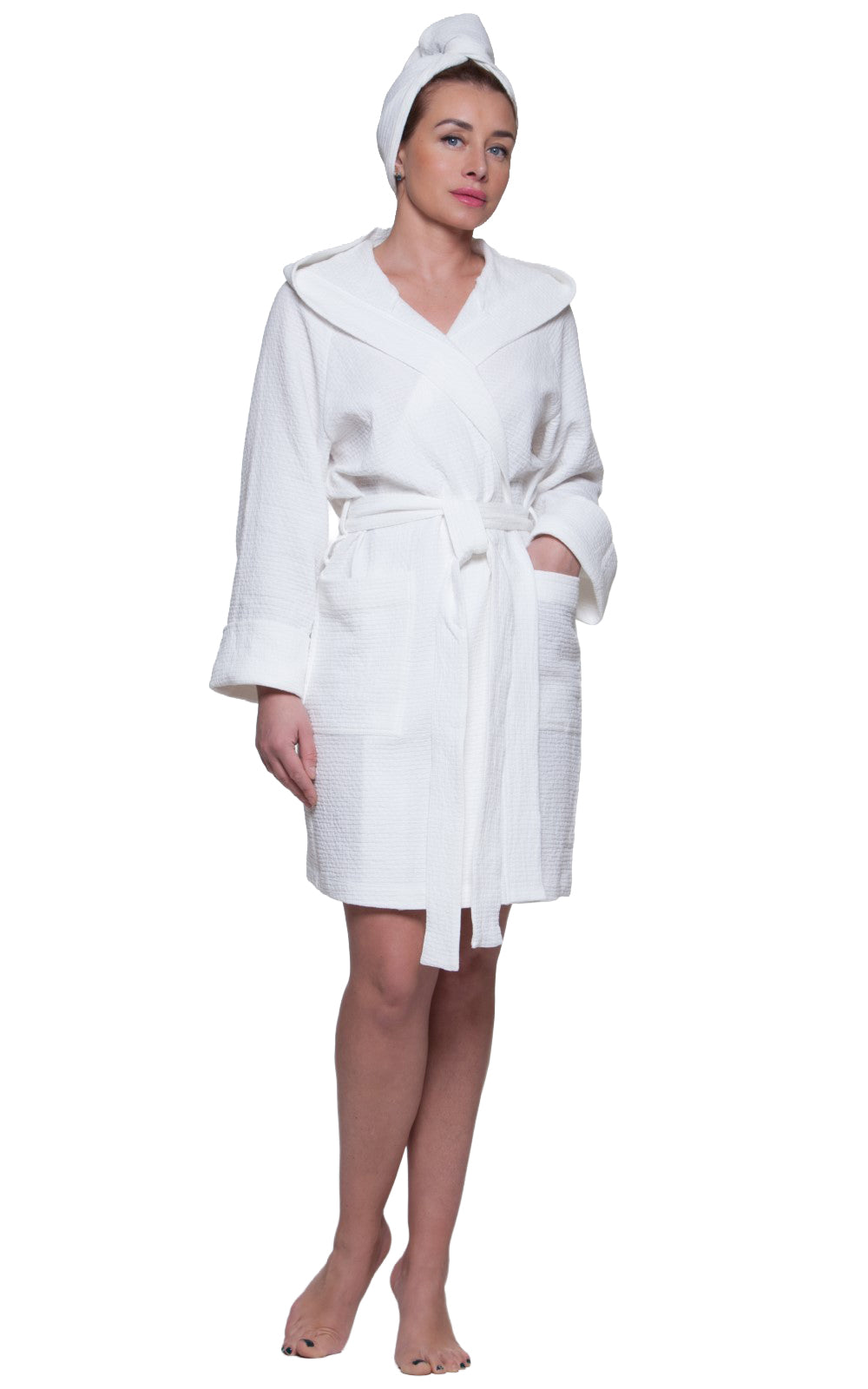 Waffle-textured Robe No1