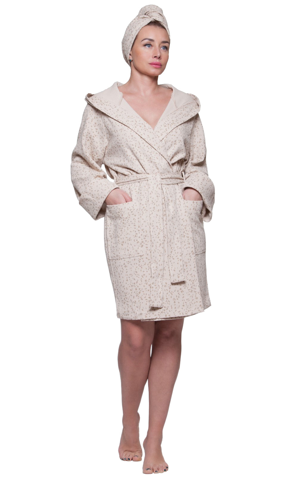 Waffle-textured Robe No3