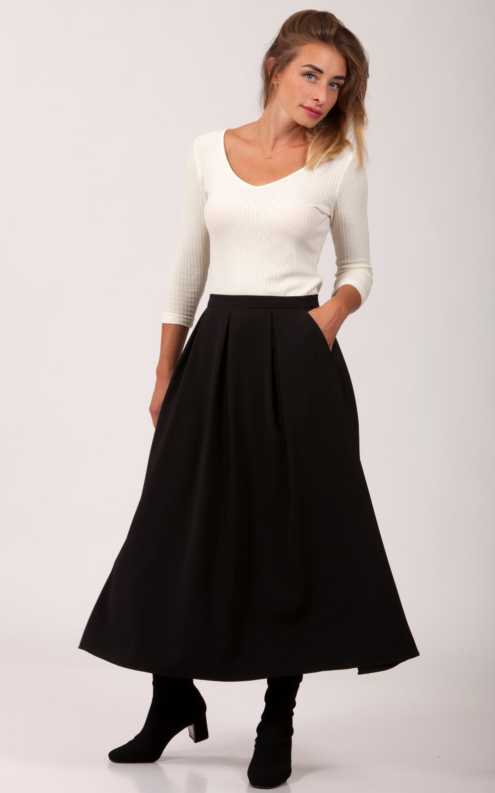 Long Flared Skirt Jennifer No12
