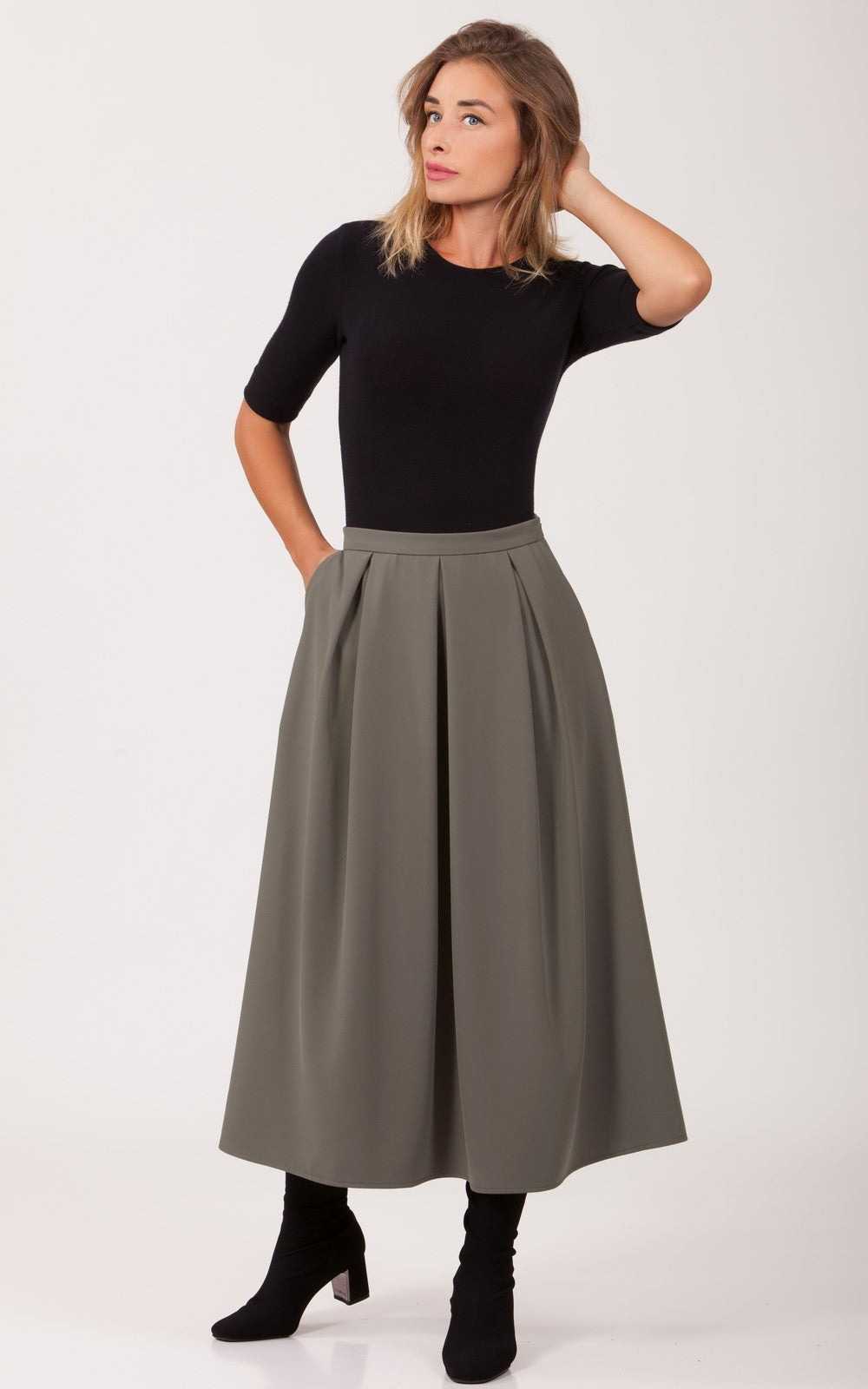 Long Flared Skirt Jennifer No11