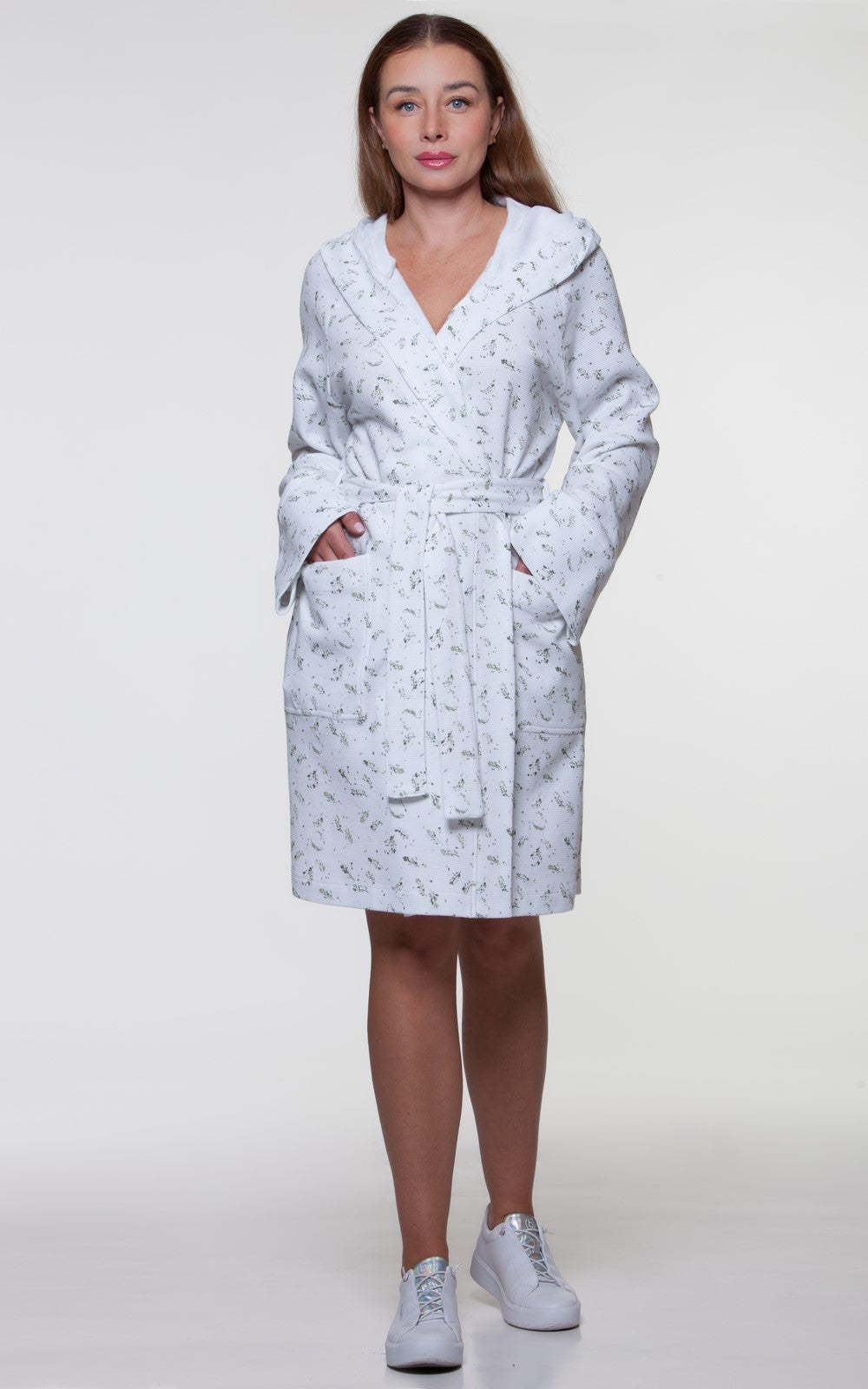 Waffle-textured Robe No1