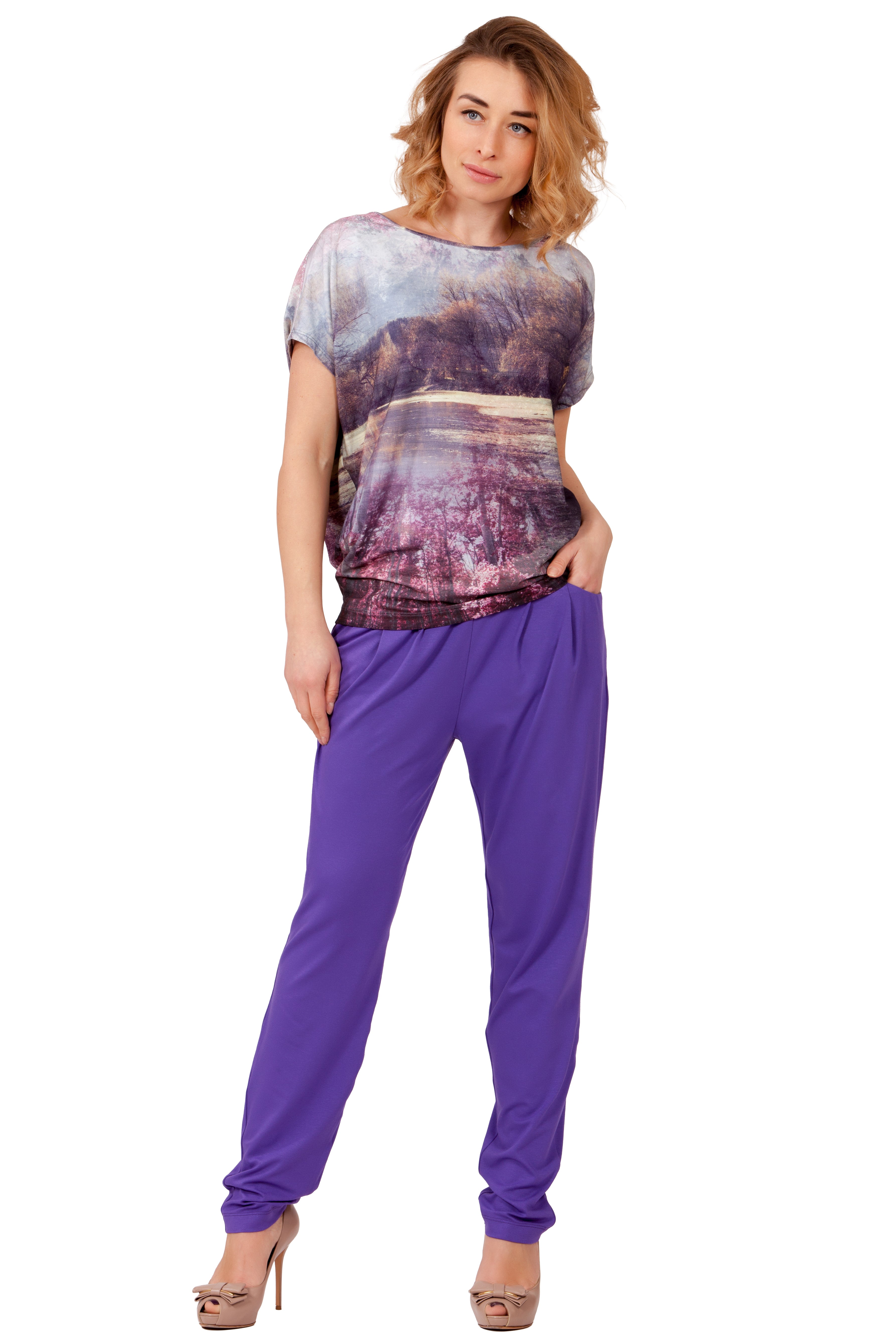 Sommerliche Damen-Bananenhose Liza No. 181