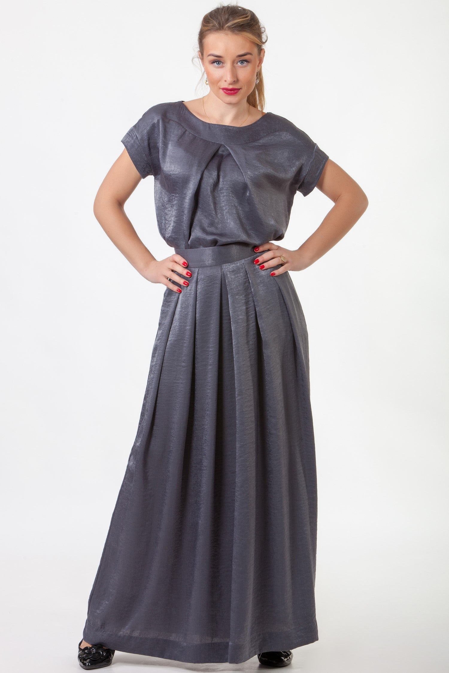 Suit with a long skirt Abilia No47