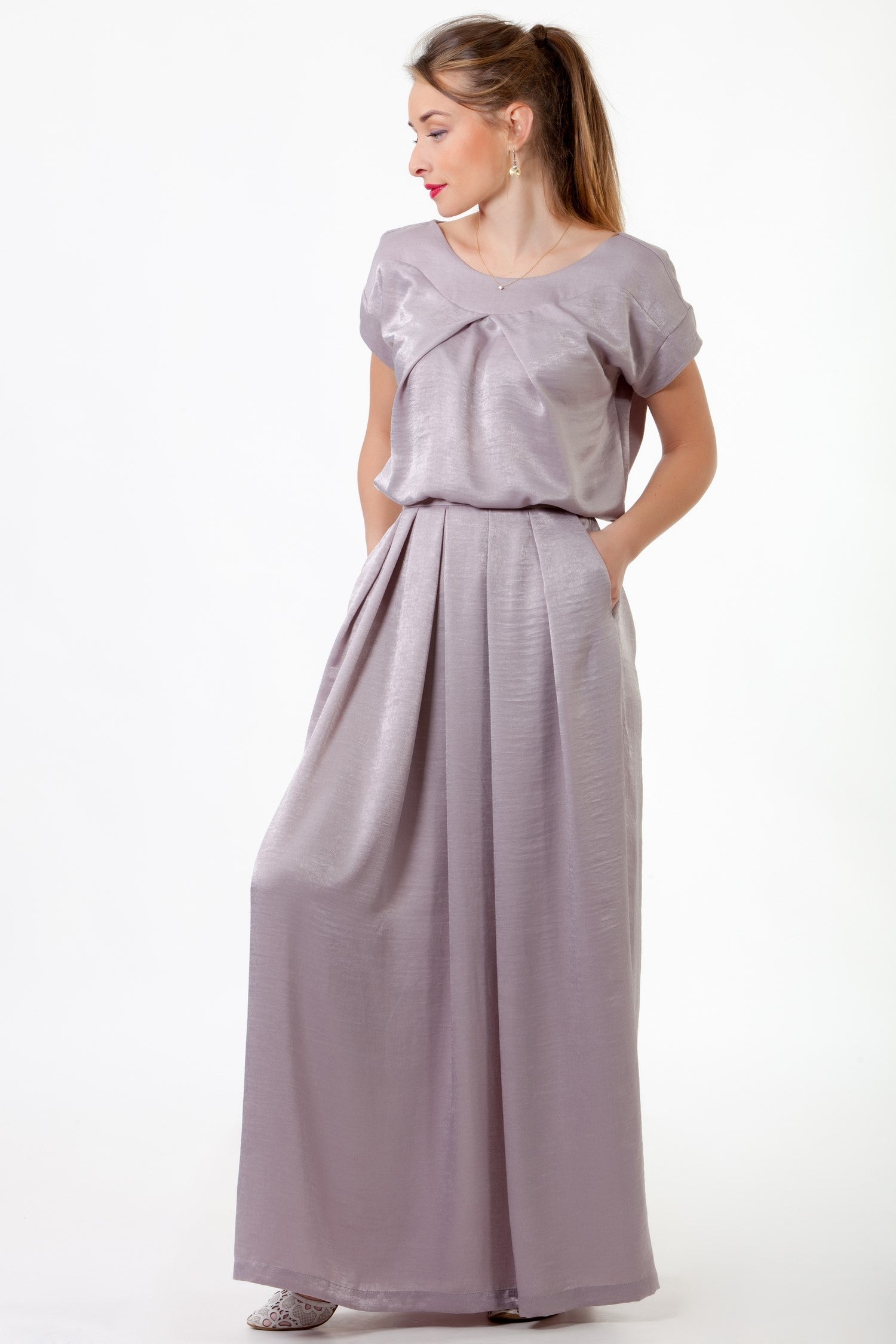 Suit with a long skirt Abilia No46