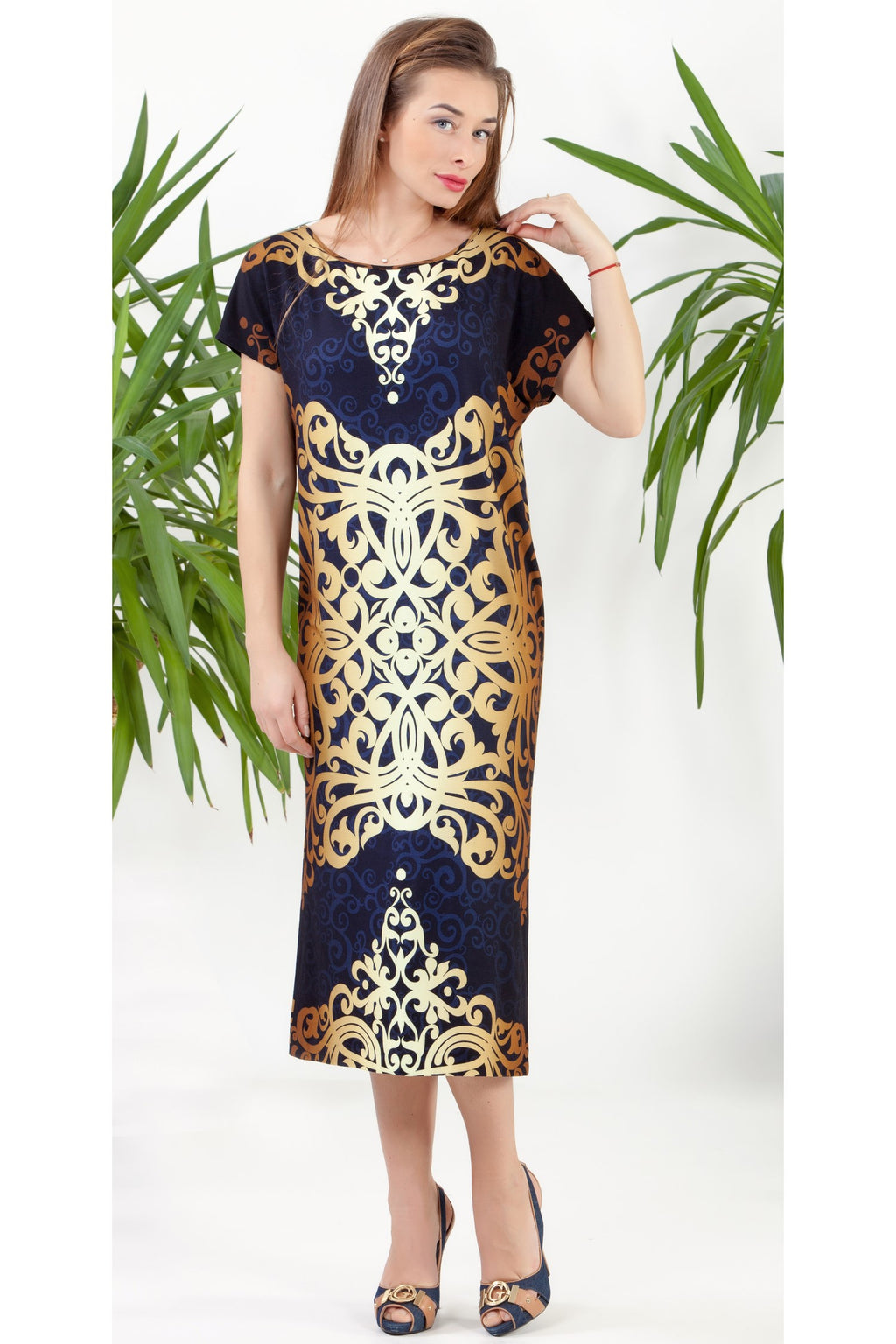 Casual Summer Dress Emma No273 — Magnolica Latvian Women's Clothing