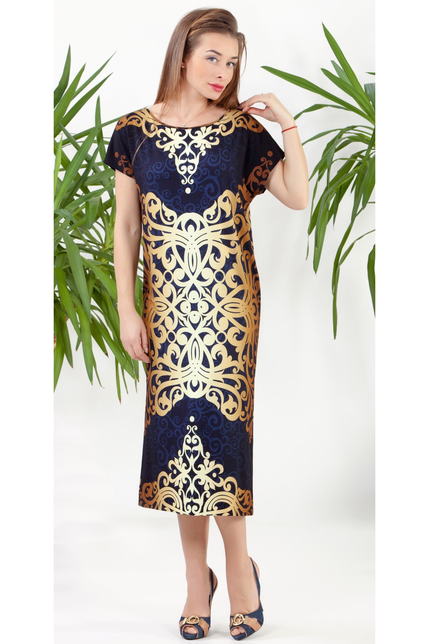Casual Summer Dress Emma No273 — Magnolica Latvian Women's Clothing