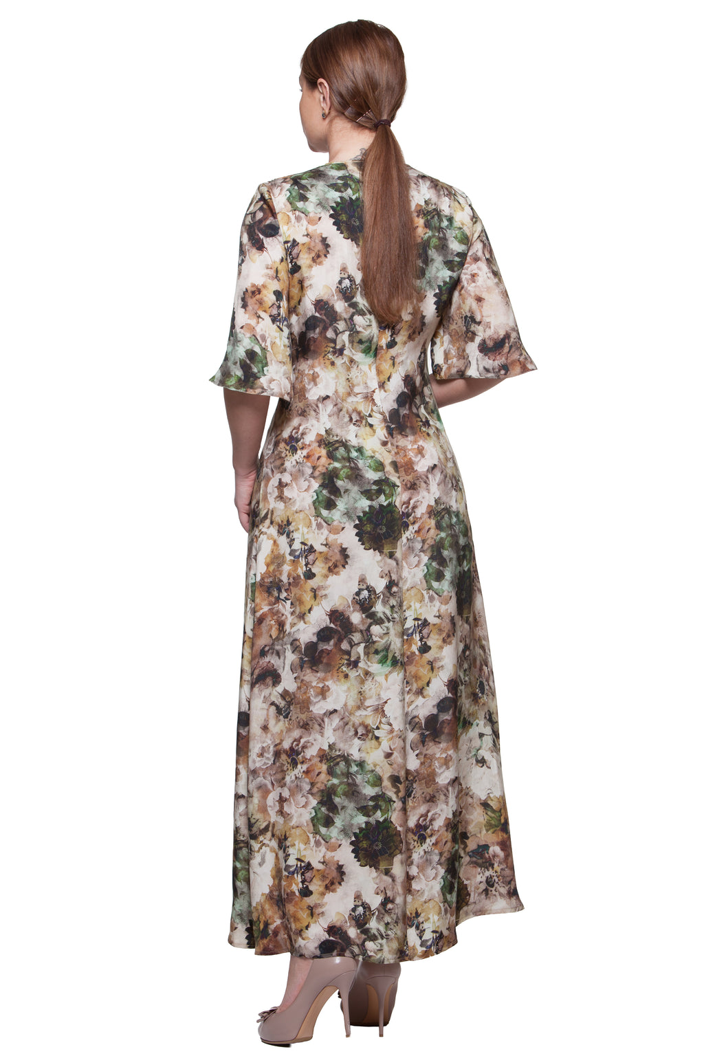 Vasaras brīva piegriezuma maksi kleita Emma No10