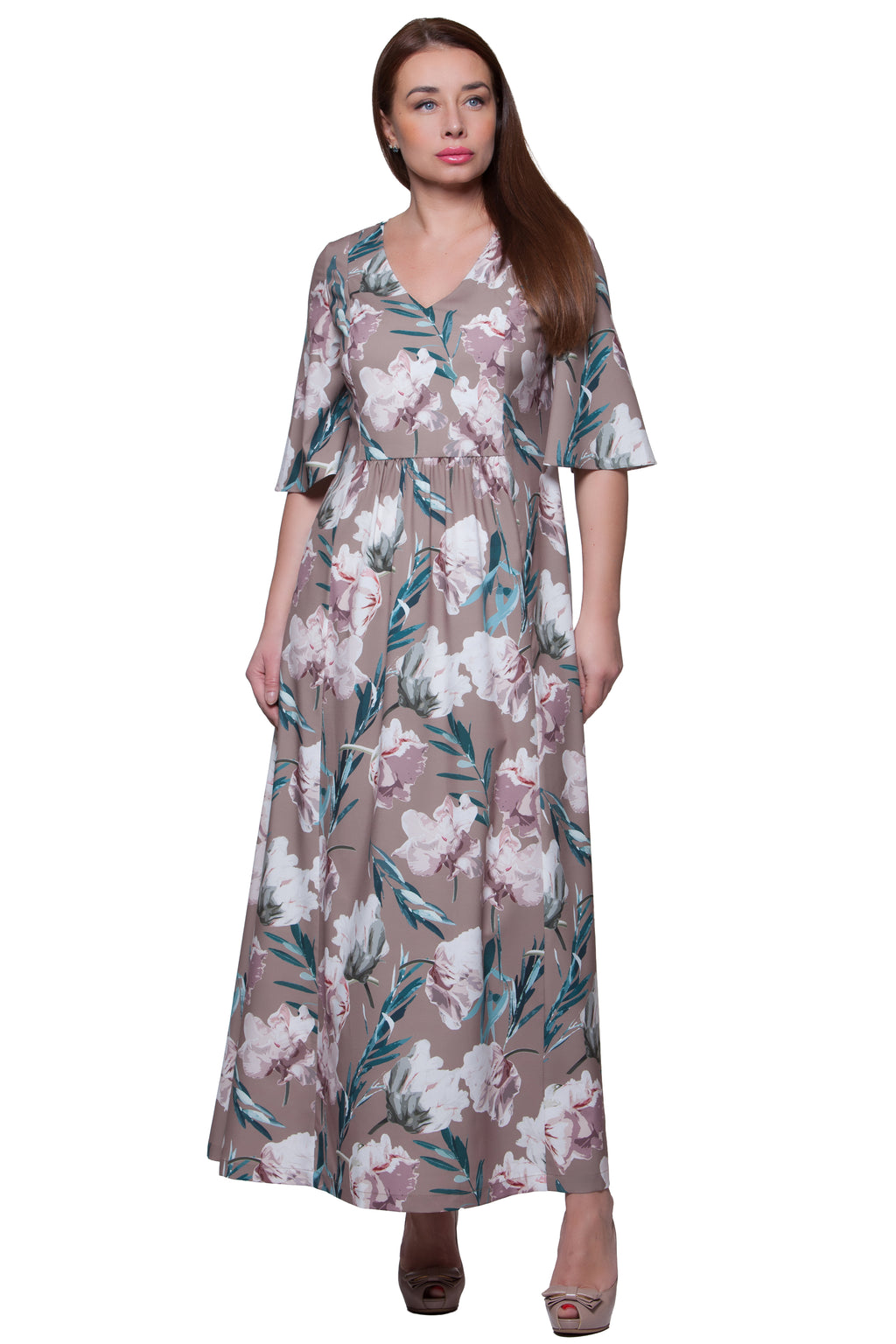 Vasaras brīva piegriezuma maksi kleita Emma Nr. 6