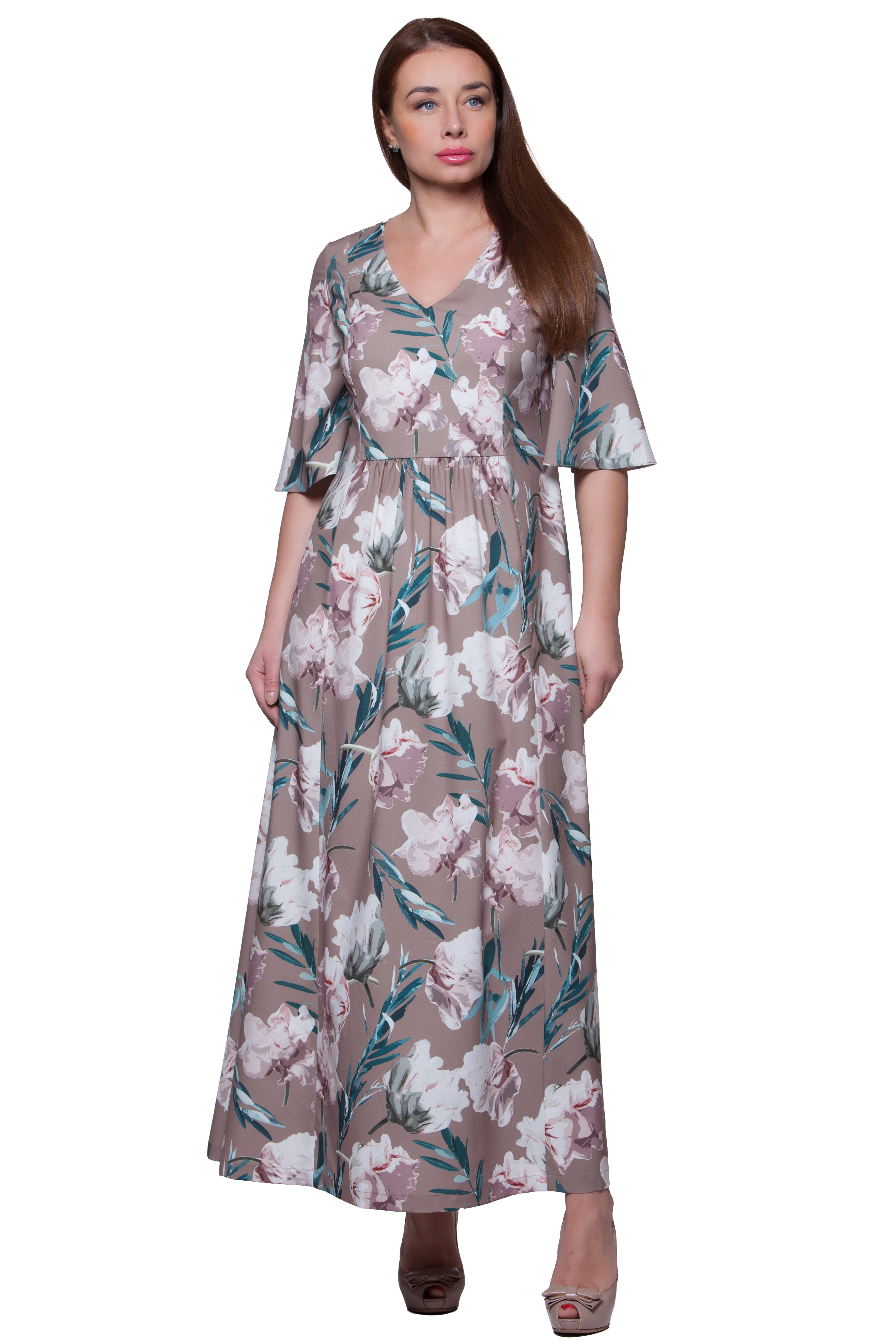 Vasaras brīva piegriezuma maksi kleita Emma Nr. 6