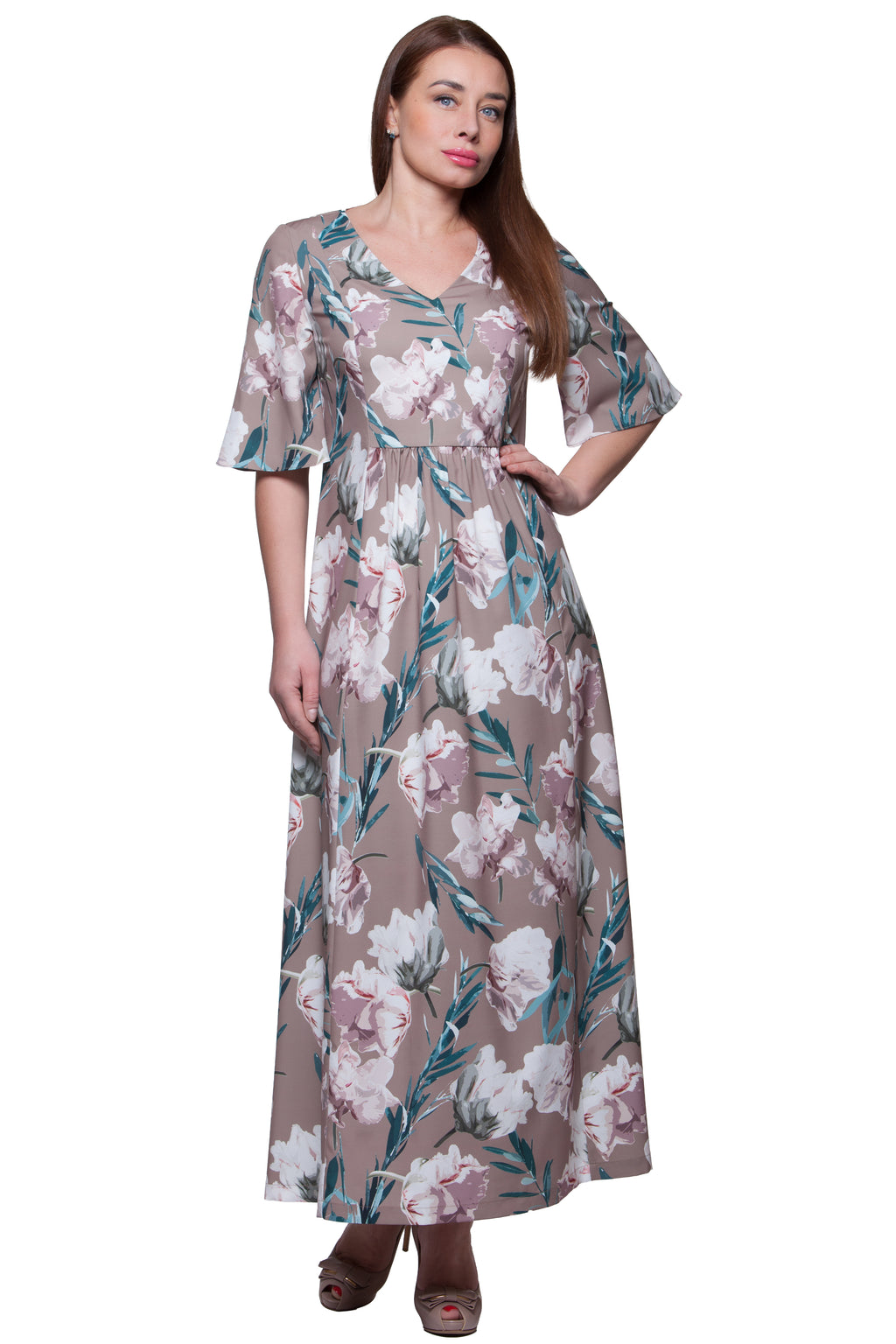 Vasaras brīva piegriezuma maksi kleita Emma Nr. 6