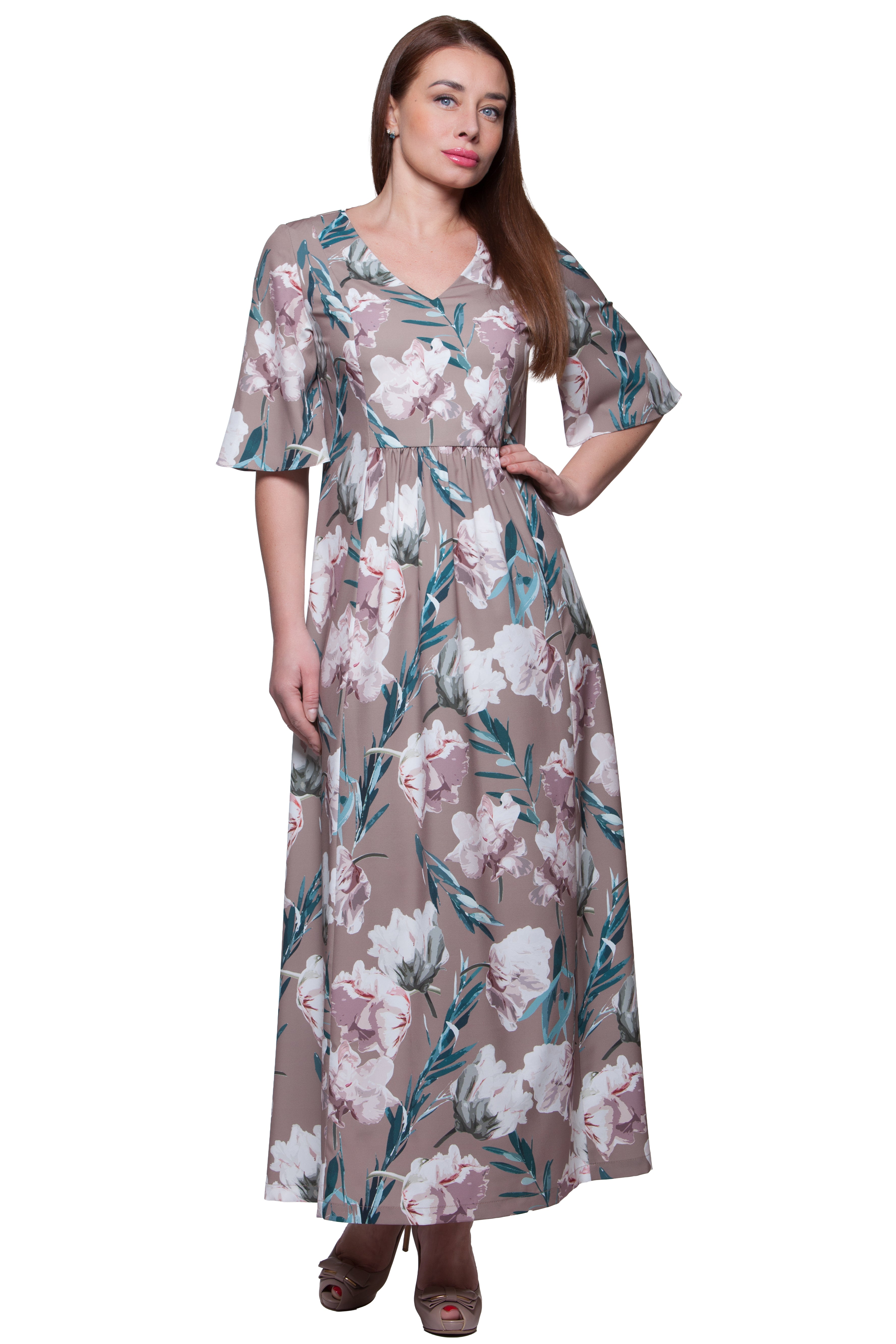 Vasaras brīva piegriezuma maksi kleita Emma Nr. 6