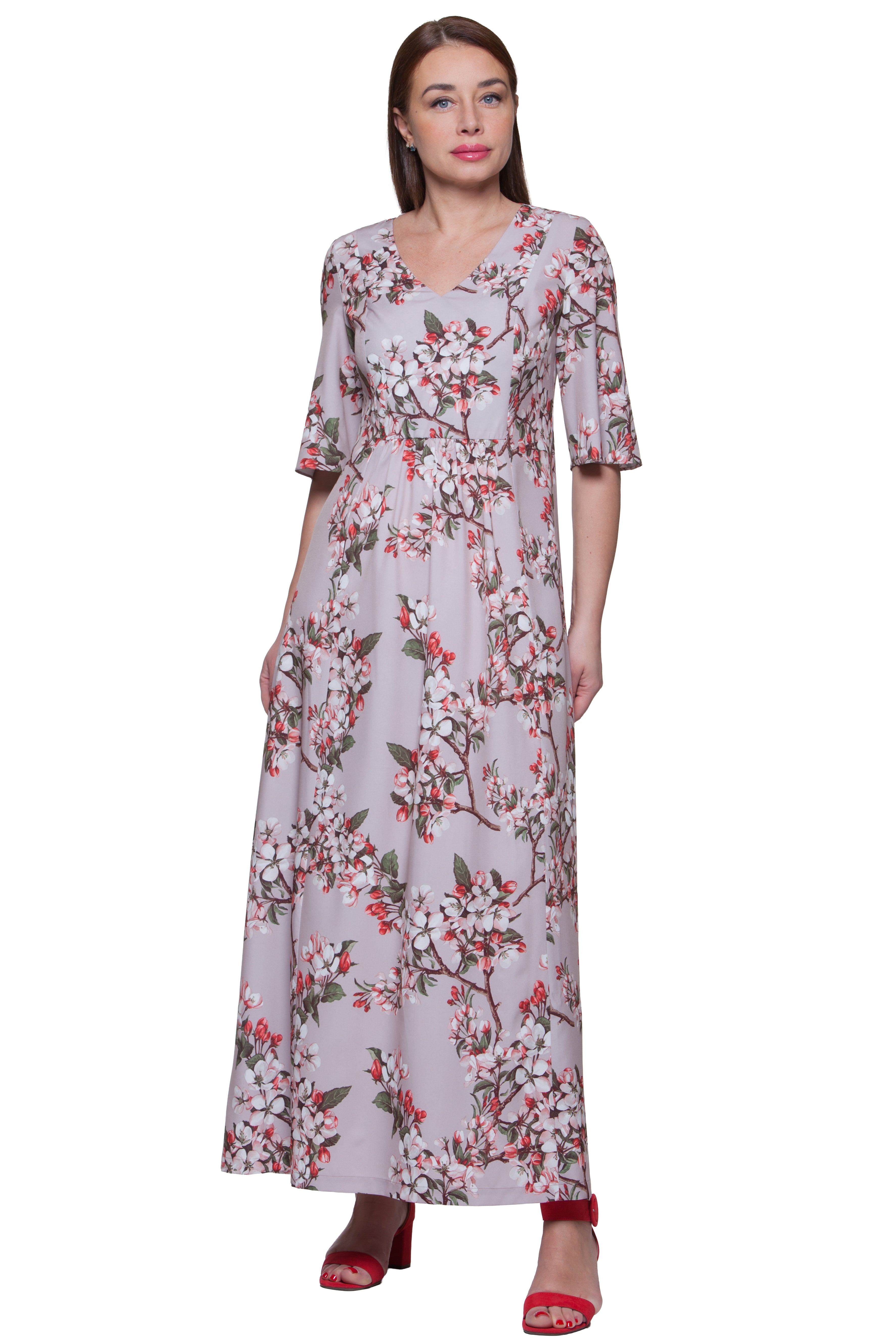 Vasaras brīva piegriezuma maksi kleita Emma Nr. 5