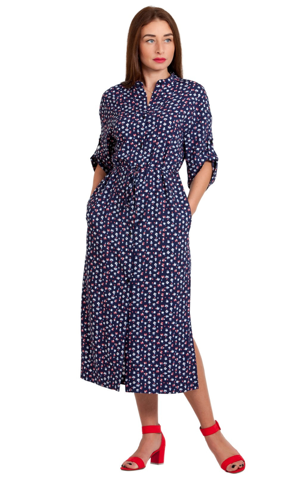 Summer Shirt  Midi Dress Liza No29