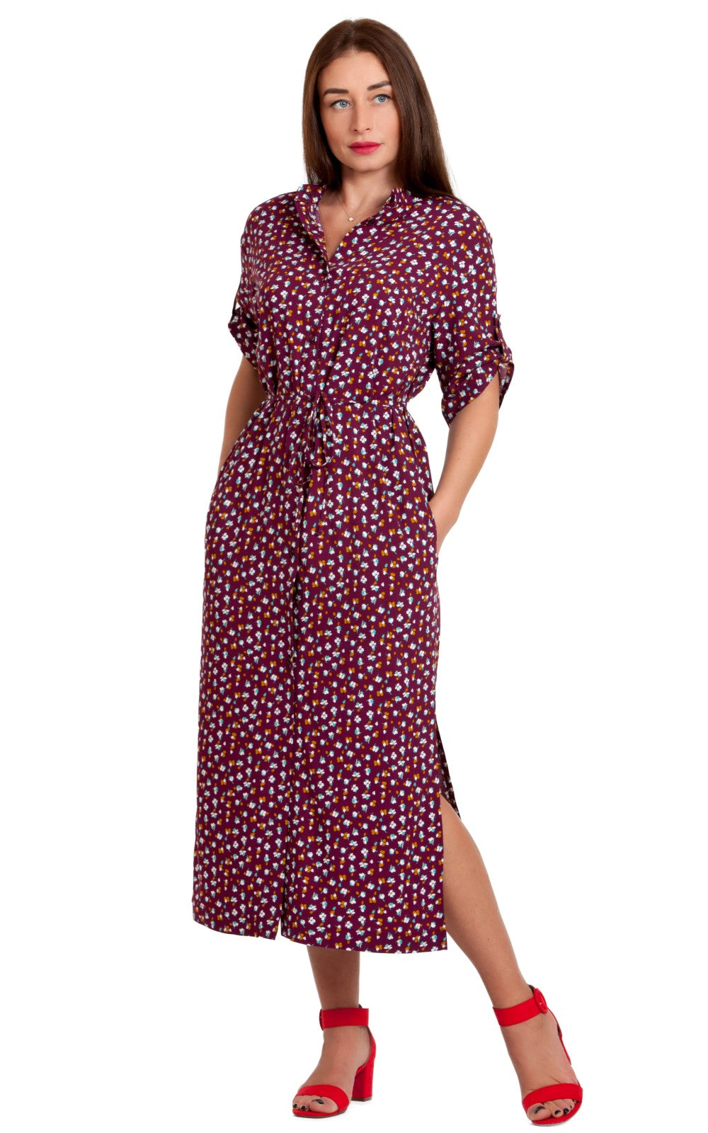 Summer Shirt Midi Dress Liza No30
