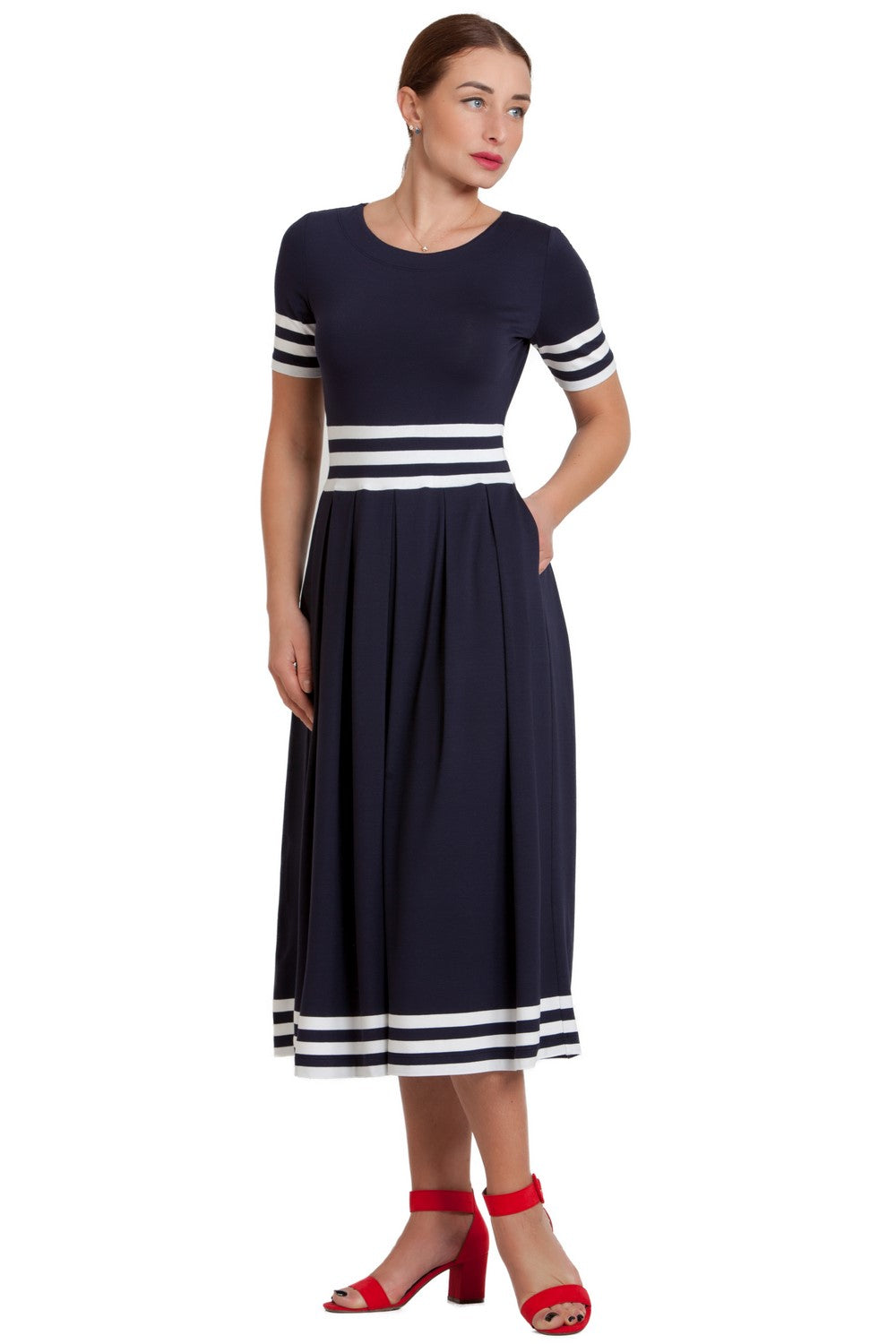 Comfortable Summer Midi Dress Liza No25