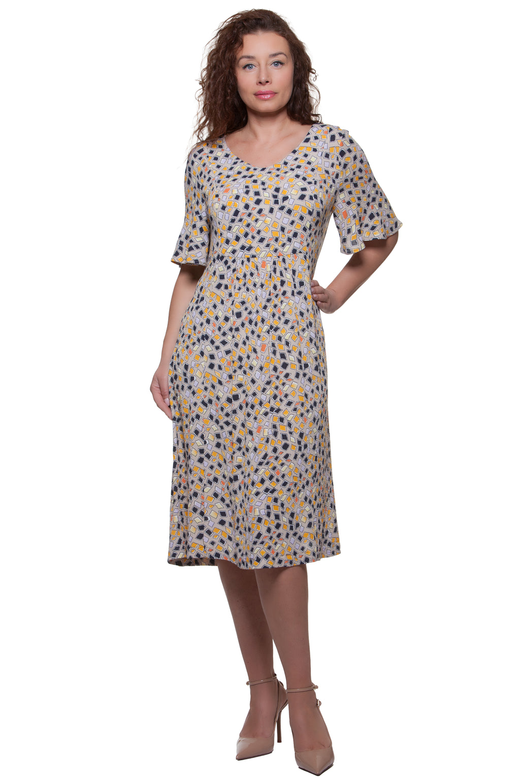 Sommerliches Ausgestelltes Kleid Sanita No. 188