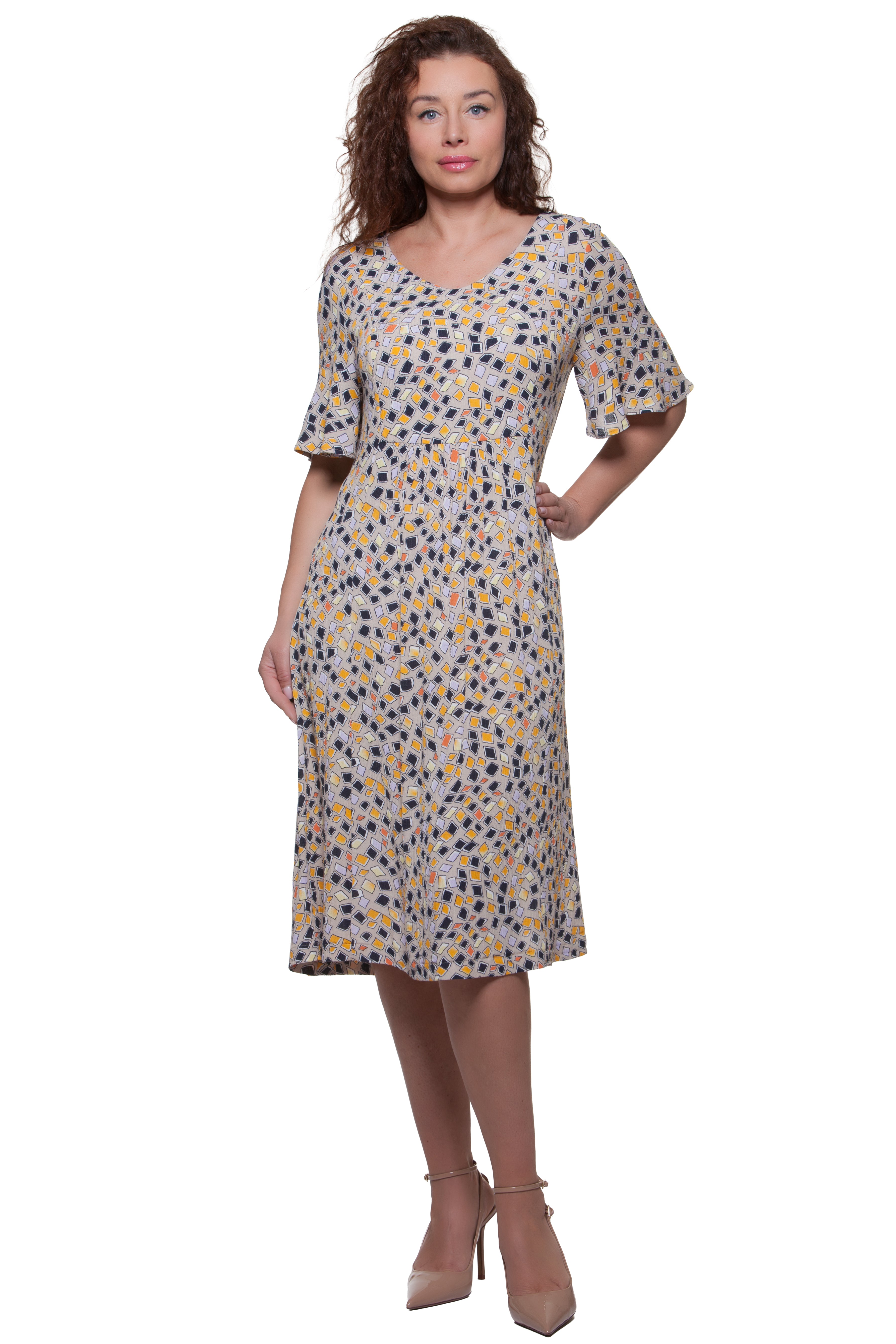 Sommerliches Ausgestelltes Kleid Sanita No. 188