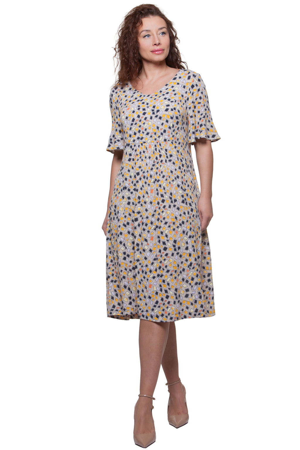 Sommerliches Ausgestelltes Kleid Sanita No. 188