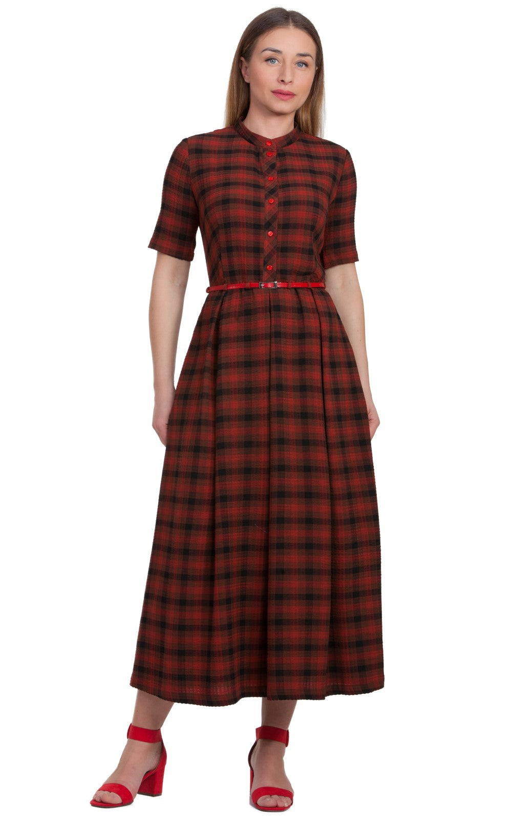 Casual Plaid Dress Sofia No7