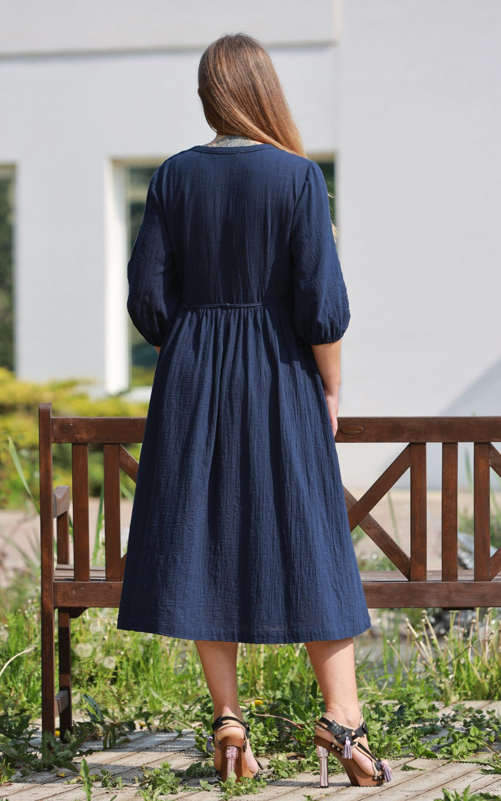 Loose Summer Midi Dress Lori No38