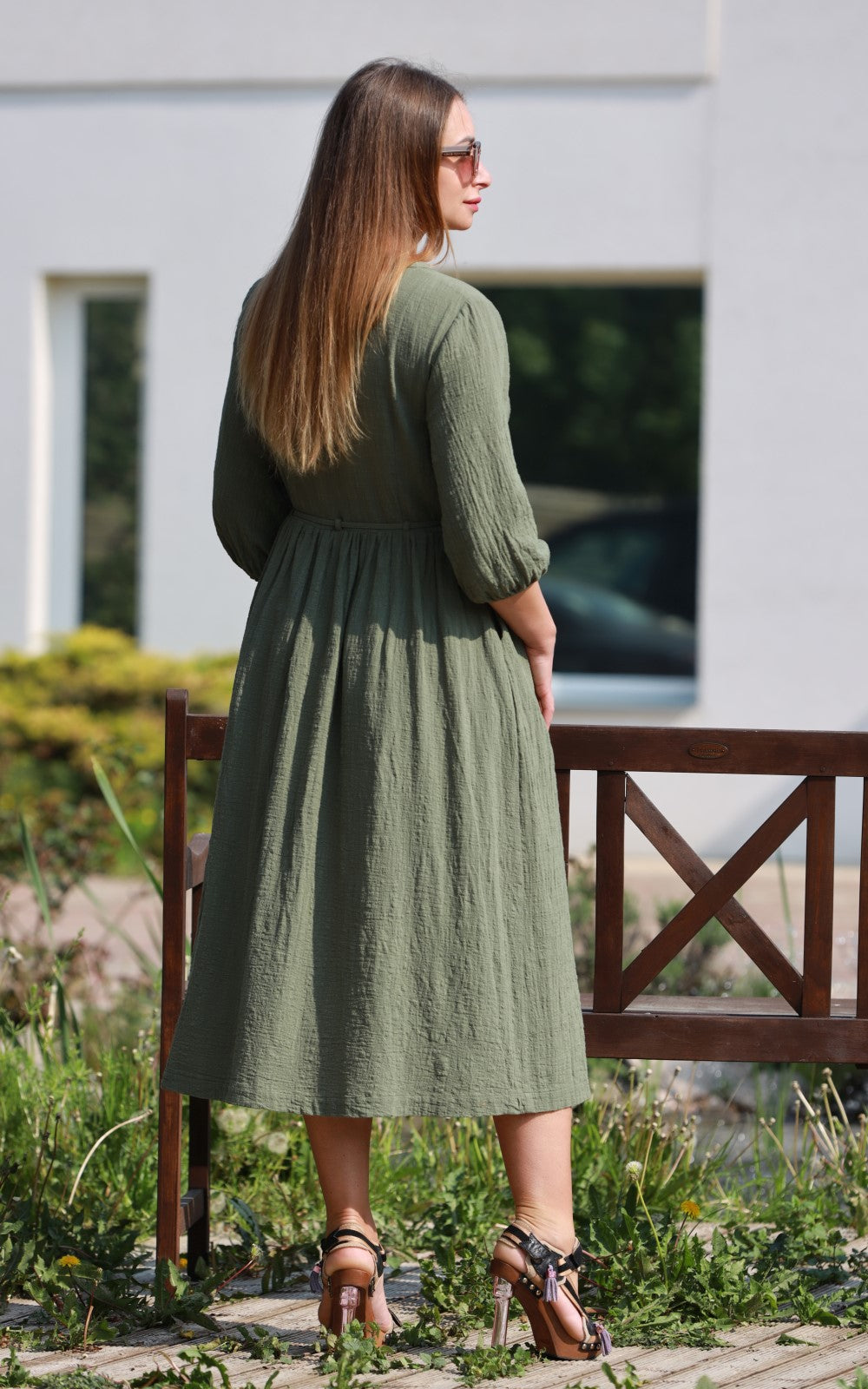 Loose Summer Midi Dress Lori No37