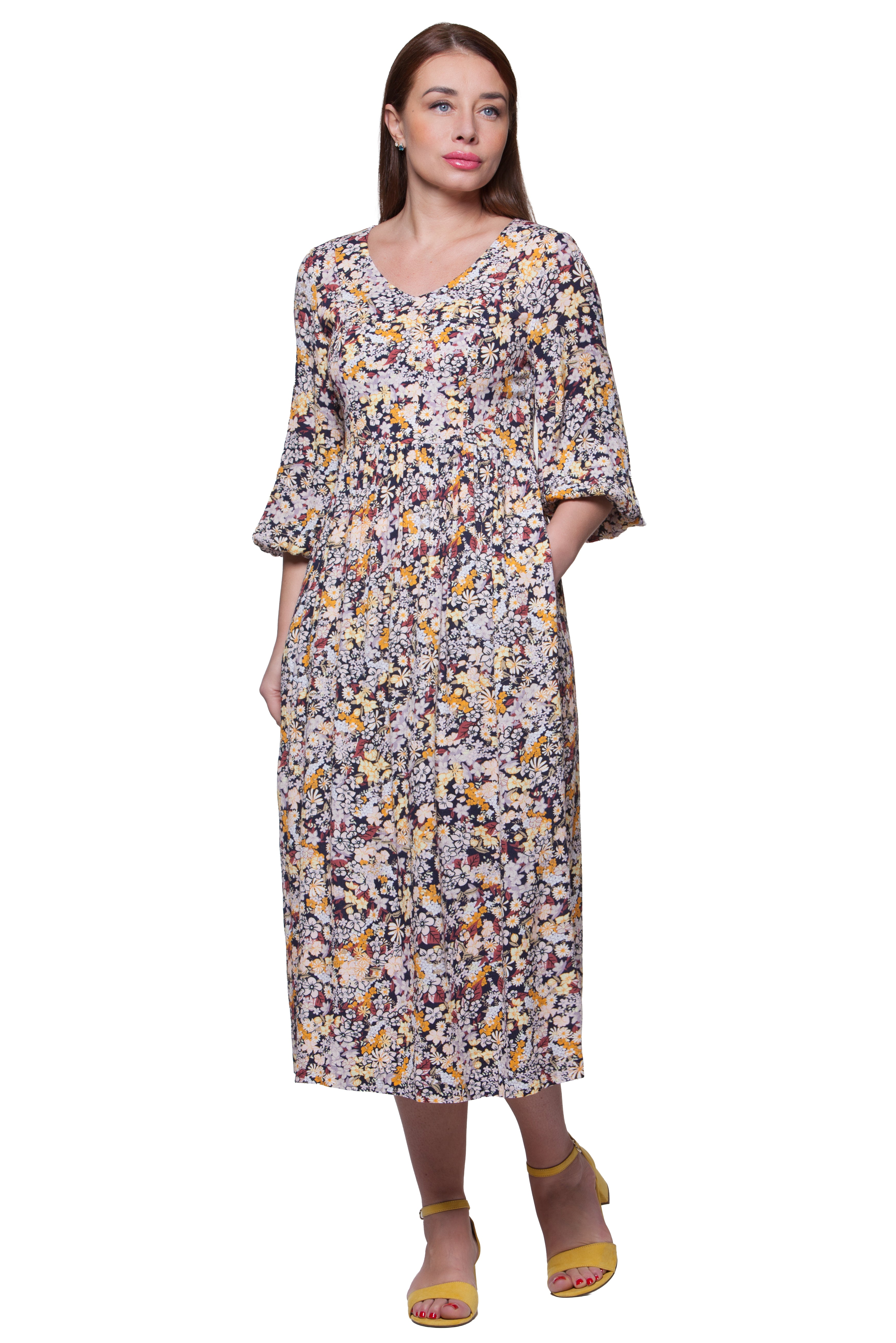 Sommerliches Lockeres Midikleid Lori No. 42