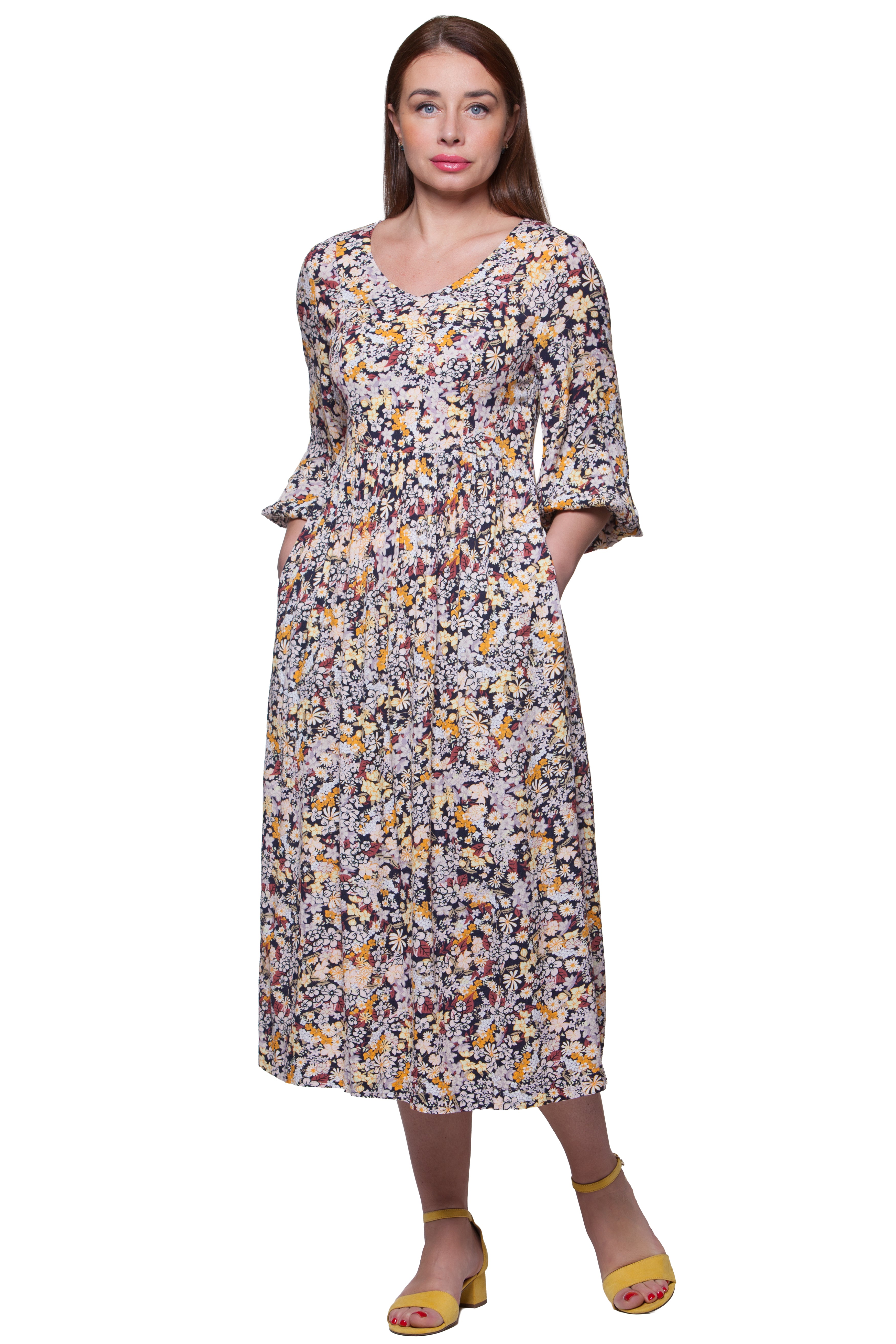 Sommerliches Lockeres Midikleid Lori No. 42