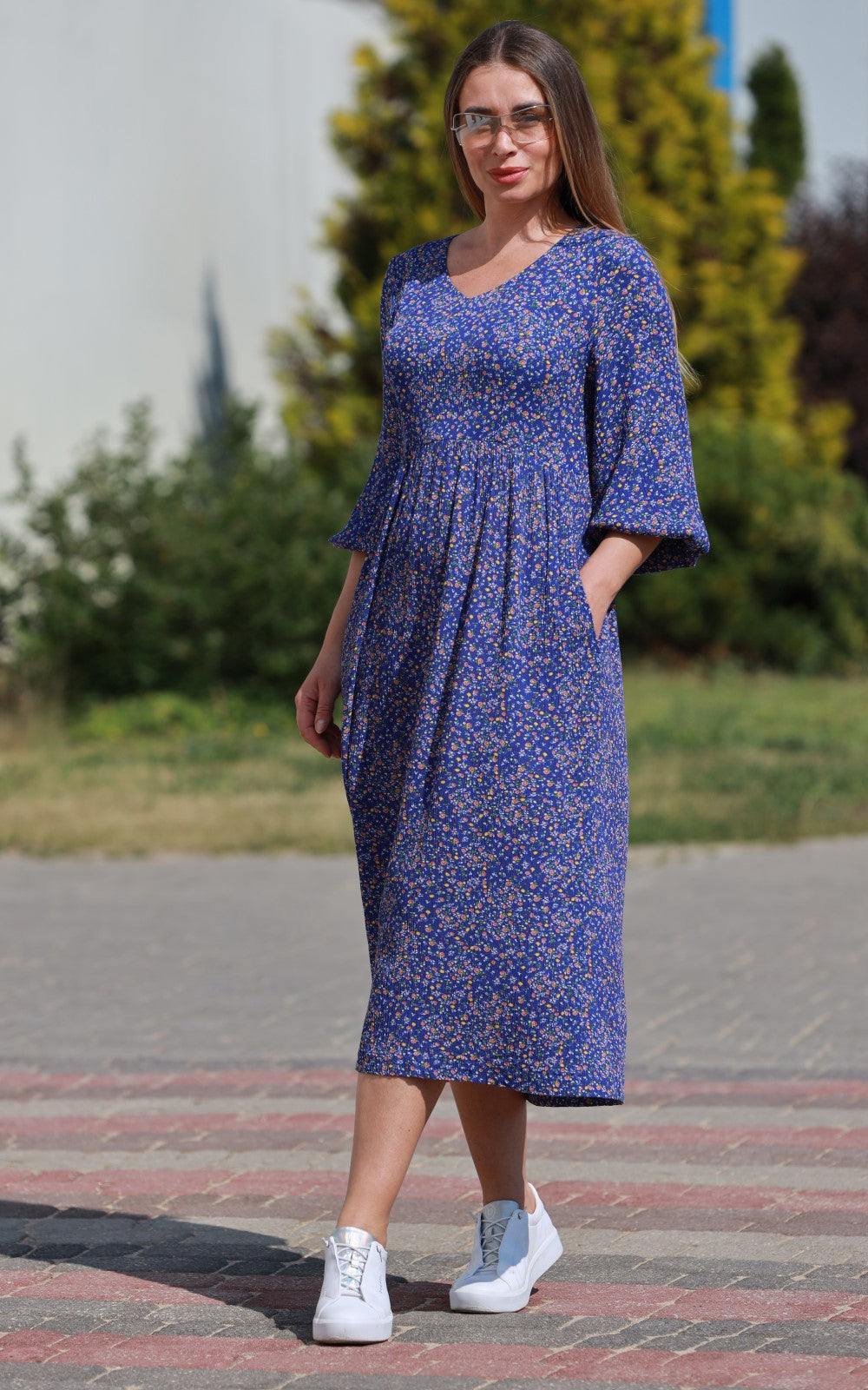 Summer Loose-fit Midi Dress Lori No391