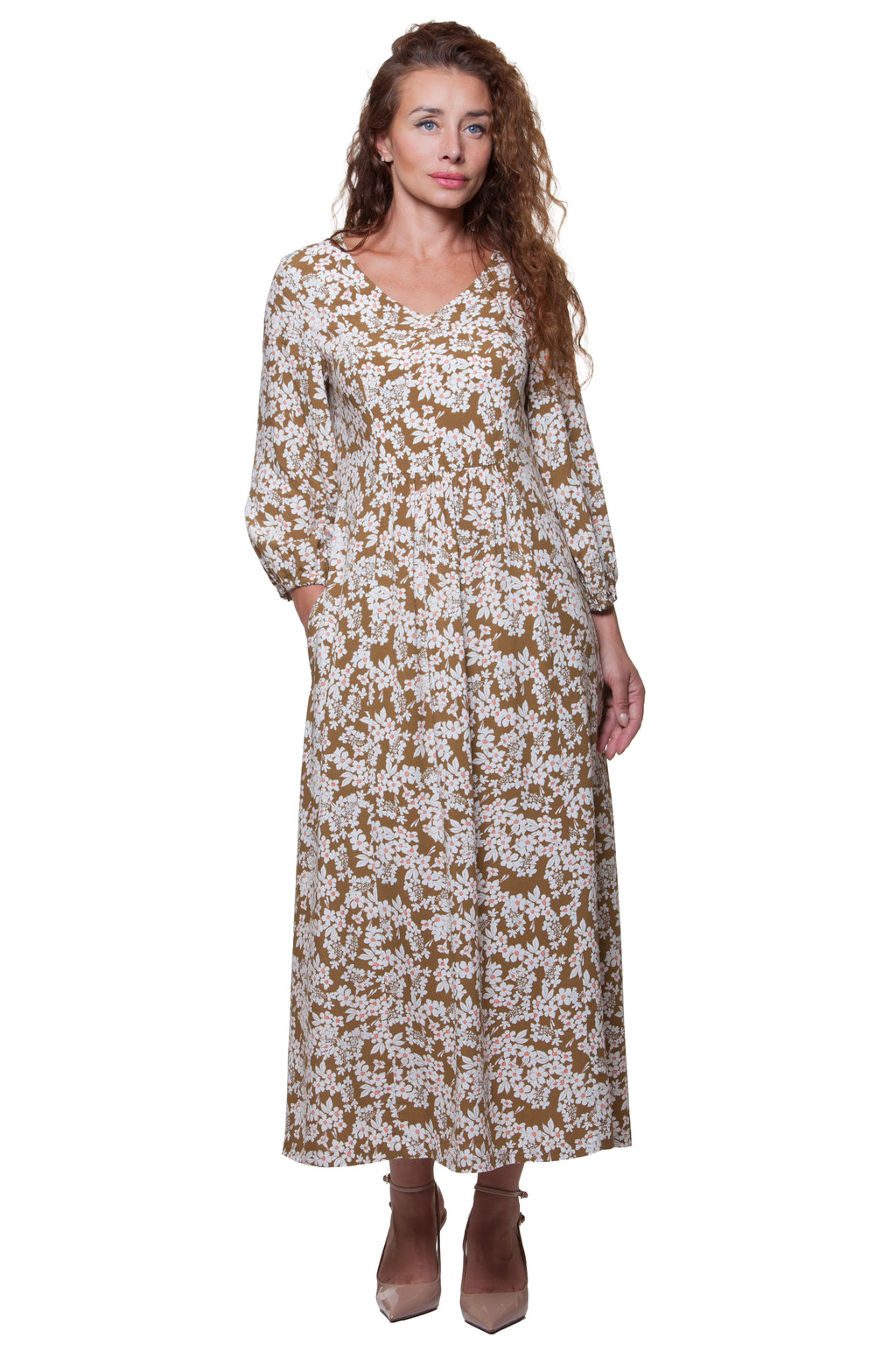 Vasaras brīva piegriezuma maxi kleita Loren Nr. 5
