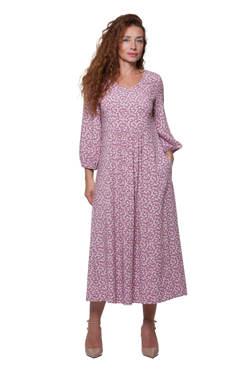 Vasaras brīva piegriezuma maxi kleita Loren Nr. 4