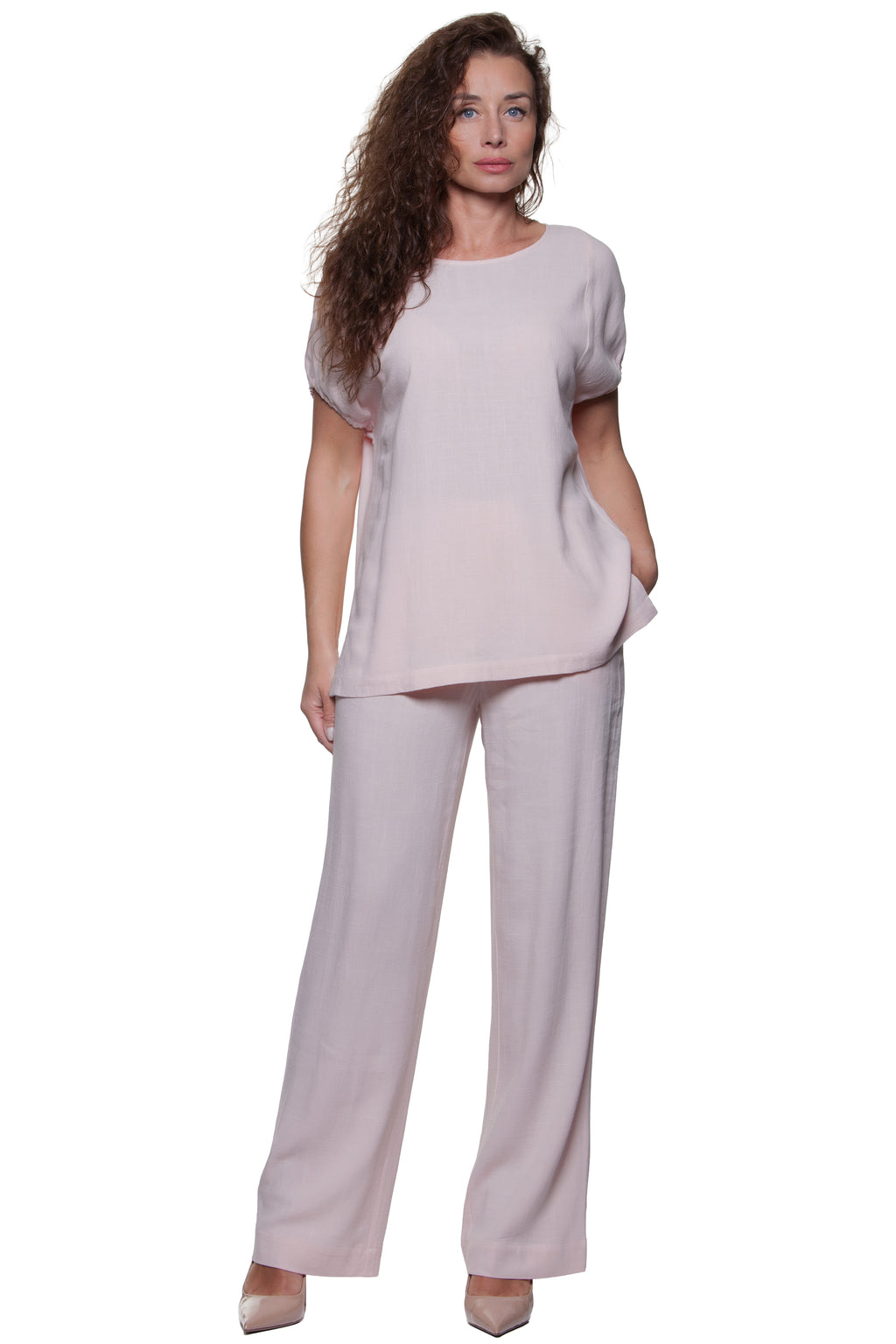 Summer Pants Set Amira No101 — Magnolica Latvian Women's Clothing