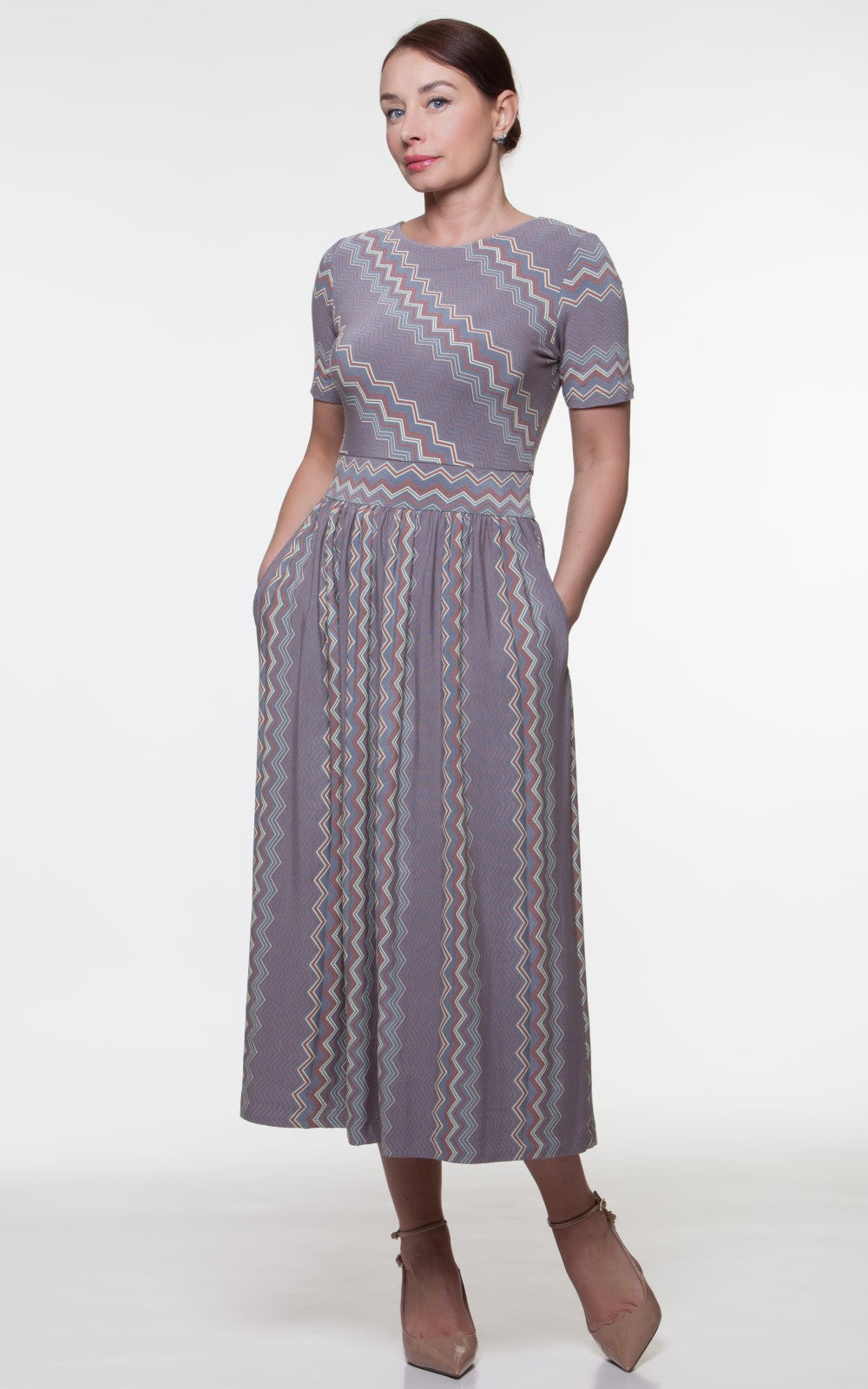 Comfortable Summer Midi Dress Jenna No3