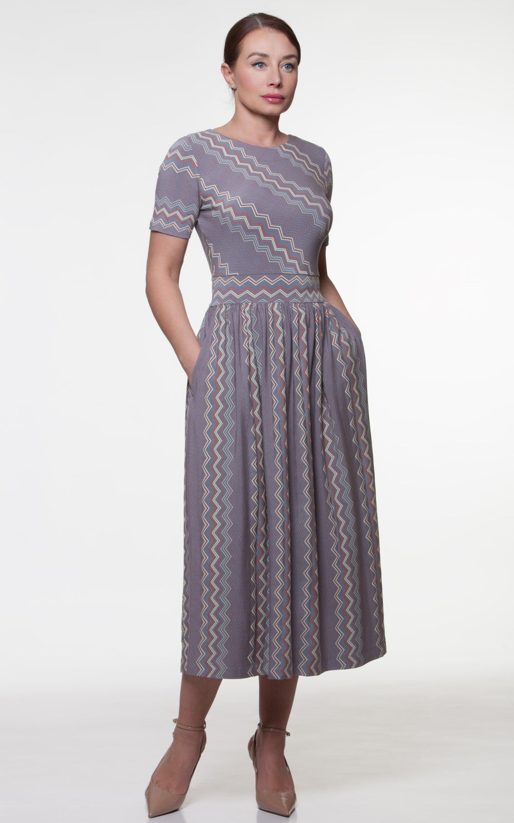 Comfortable Summer Midi Dress Jenna No3