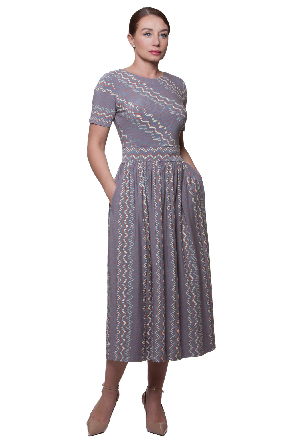 Comfortable Summer Midi Dress Jenna No3