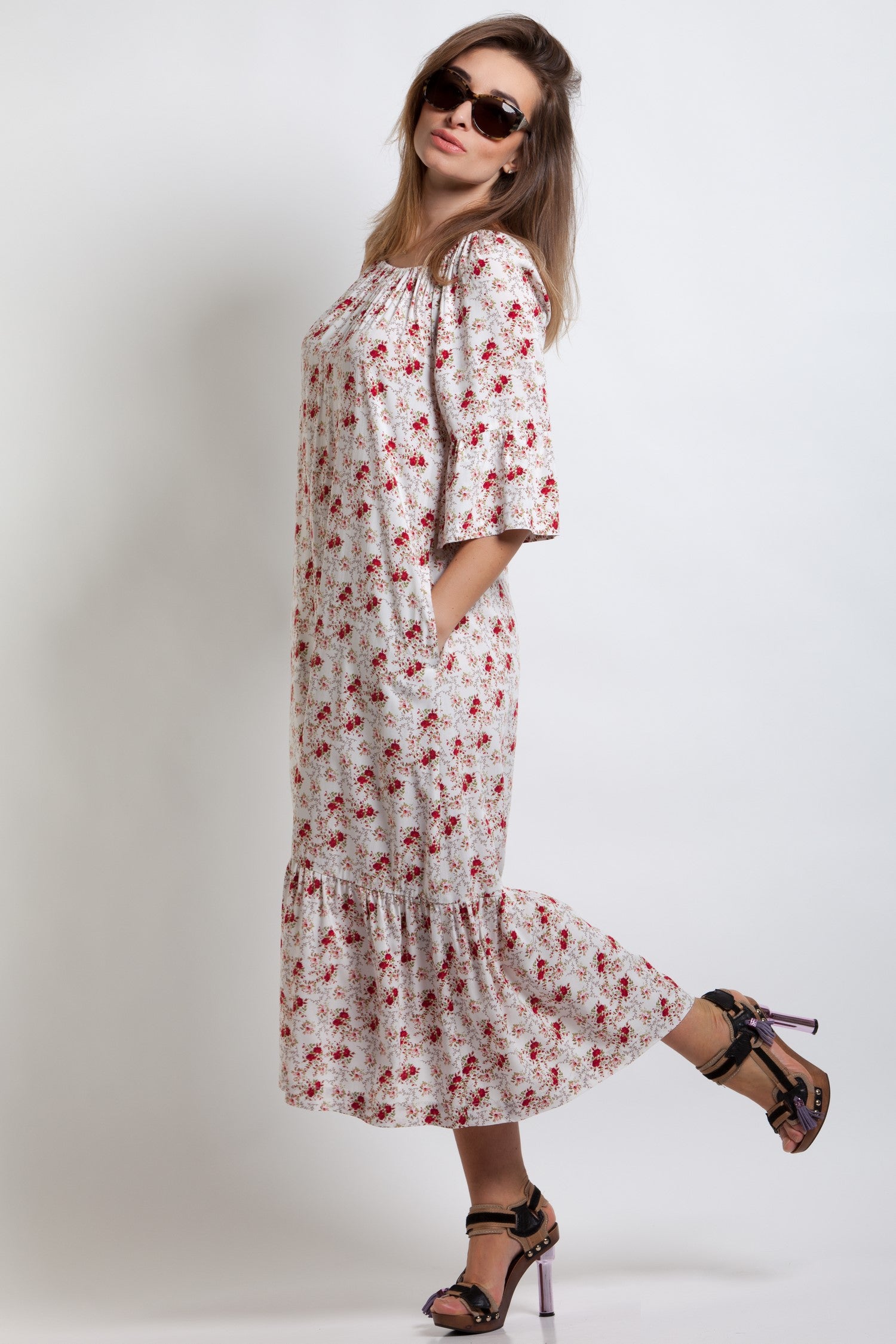 Summer Midi Loose Dress Alanis No11