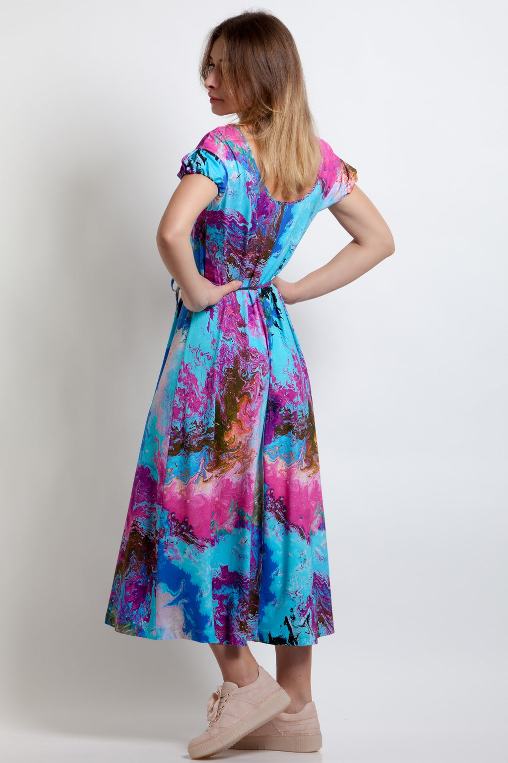 Summer Loose-fit Midi Dress Alanis No26