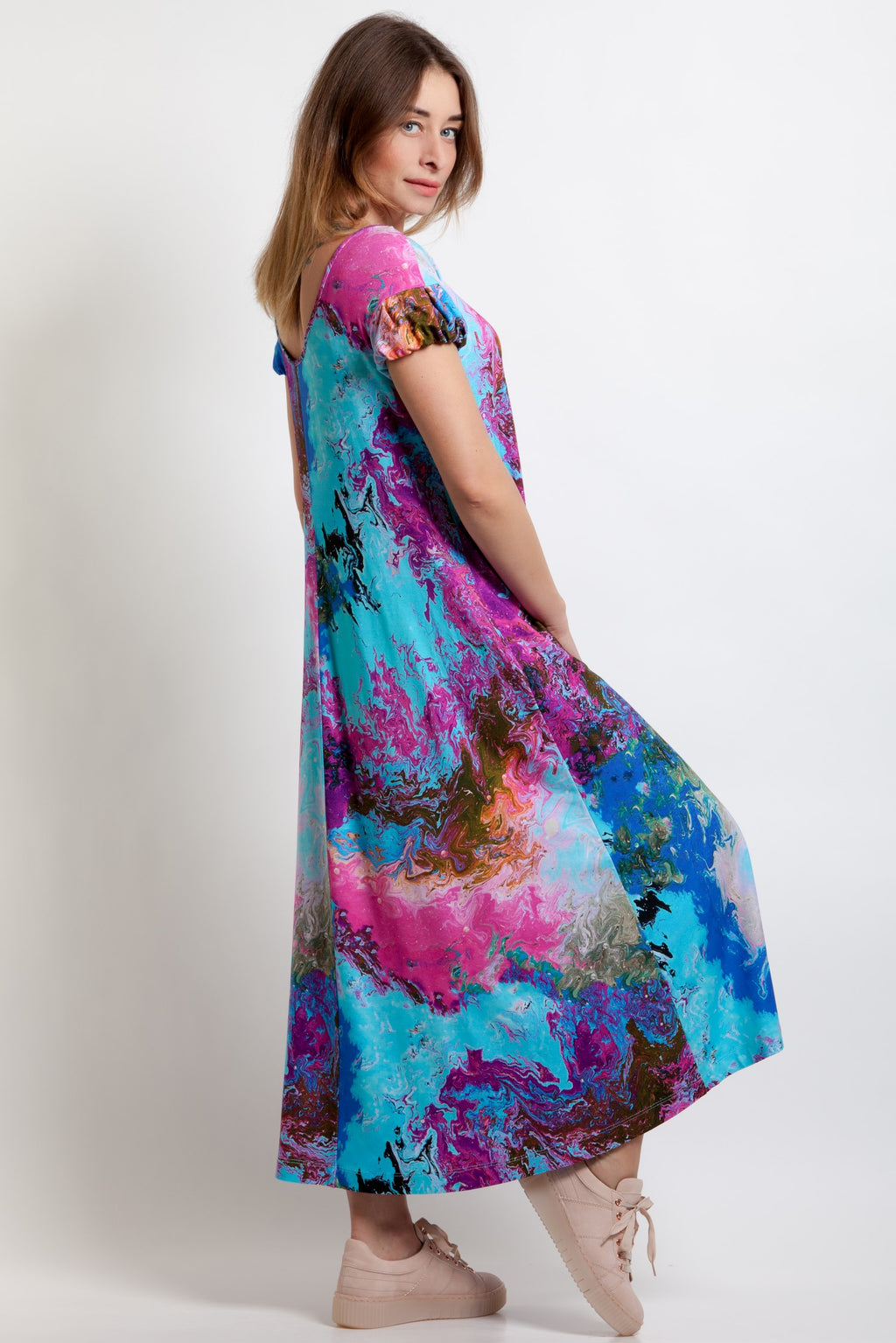 Summer Loose-fit Midi Dress Alanis No26