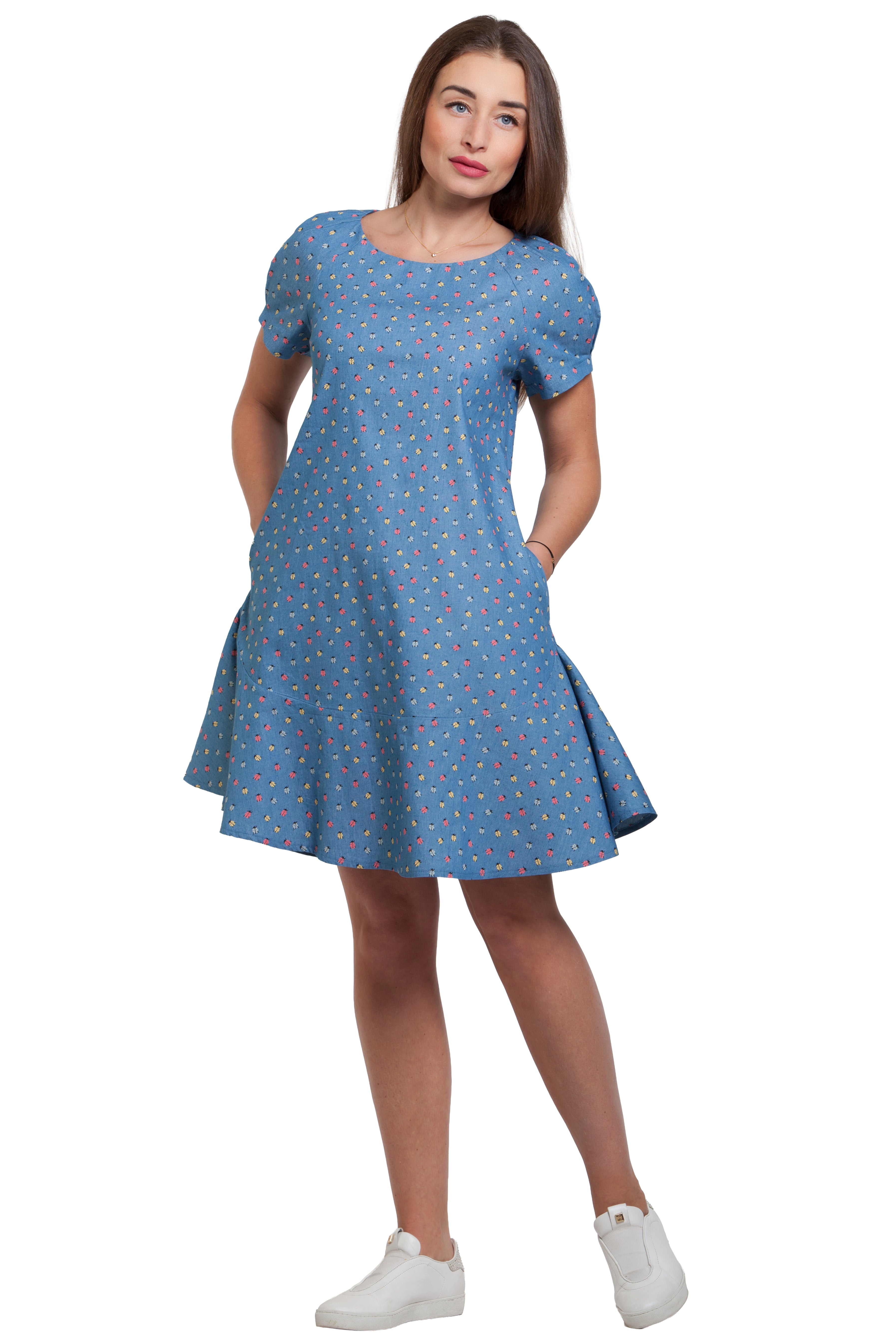 Summer Cotton Dress Alanis No46 — Magnolica Latvian Women's Clothing