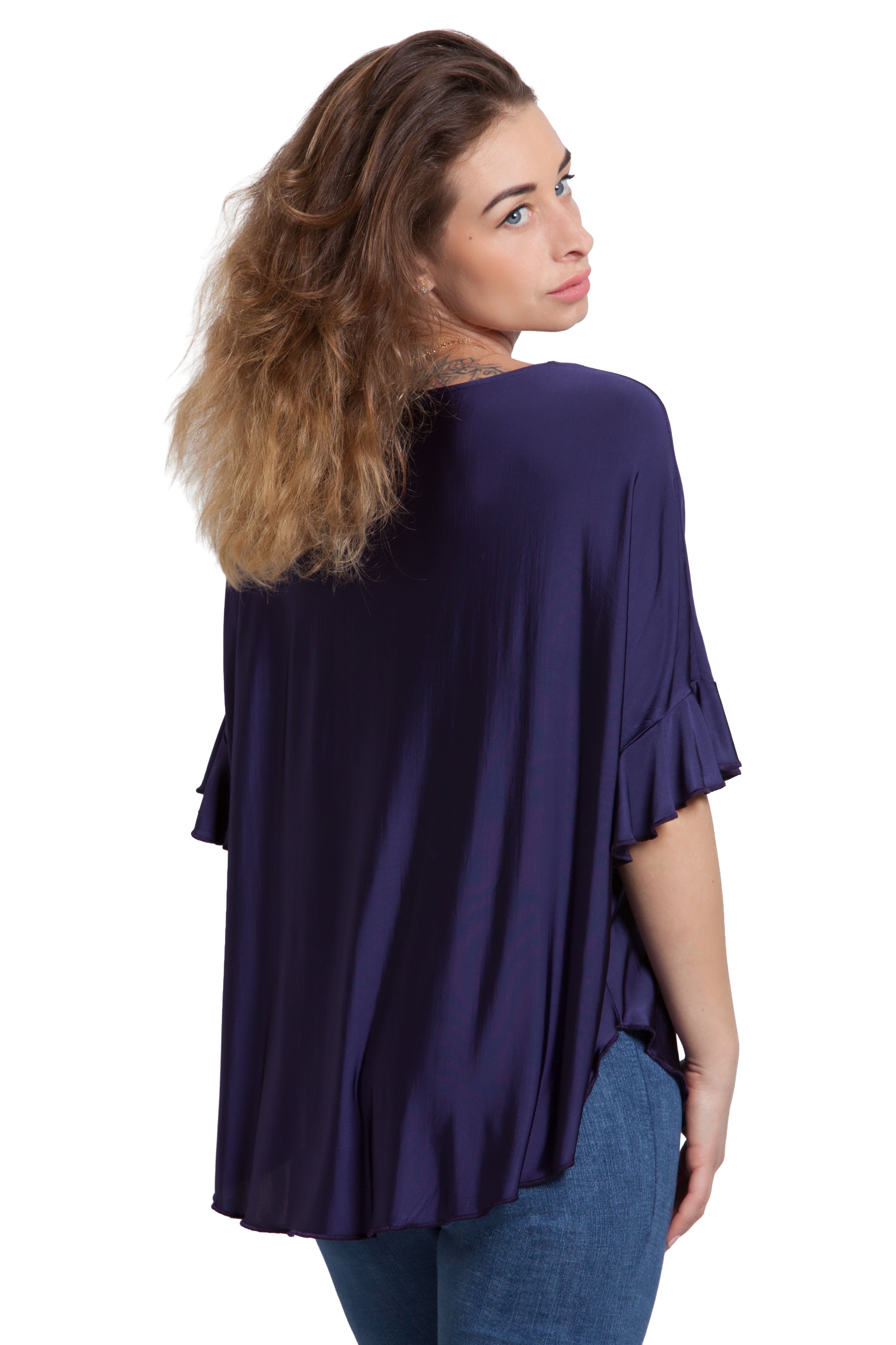 Elegants brīva piegriezuma tops Alanis No3