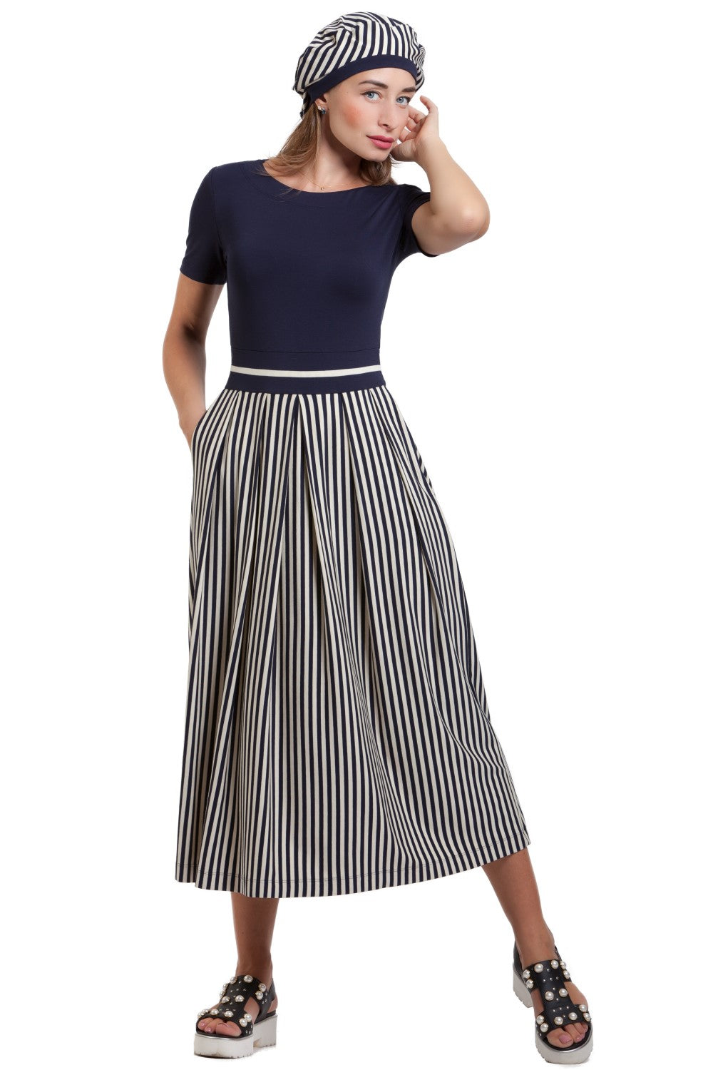 Comfortable Summer Midi Dress Liza No1