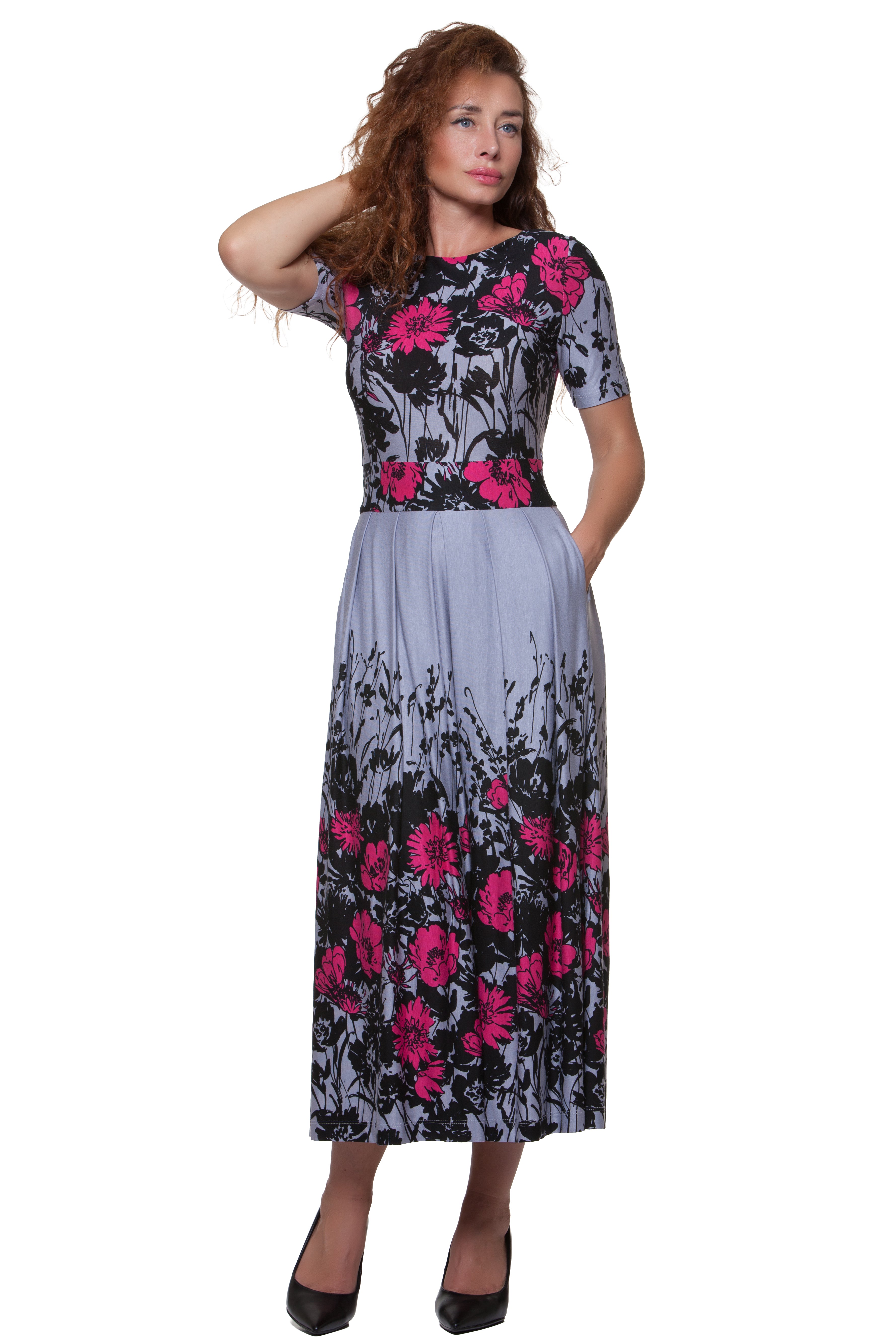 Ērta vasaras midi kleita Liza Nr. 3