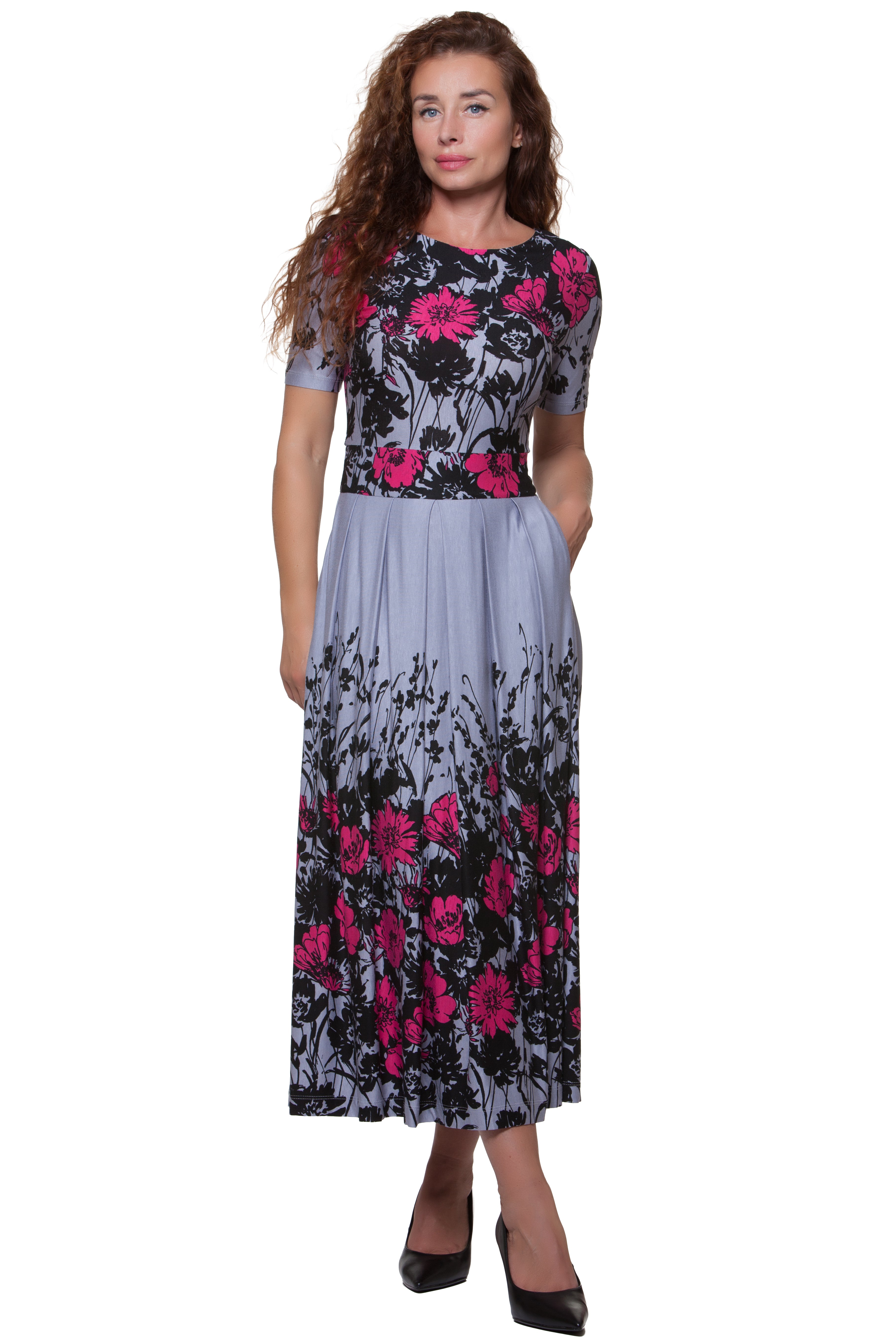 Ērta vasaras midi kleita Liza Nr. 3