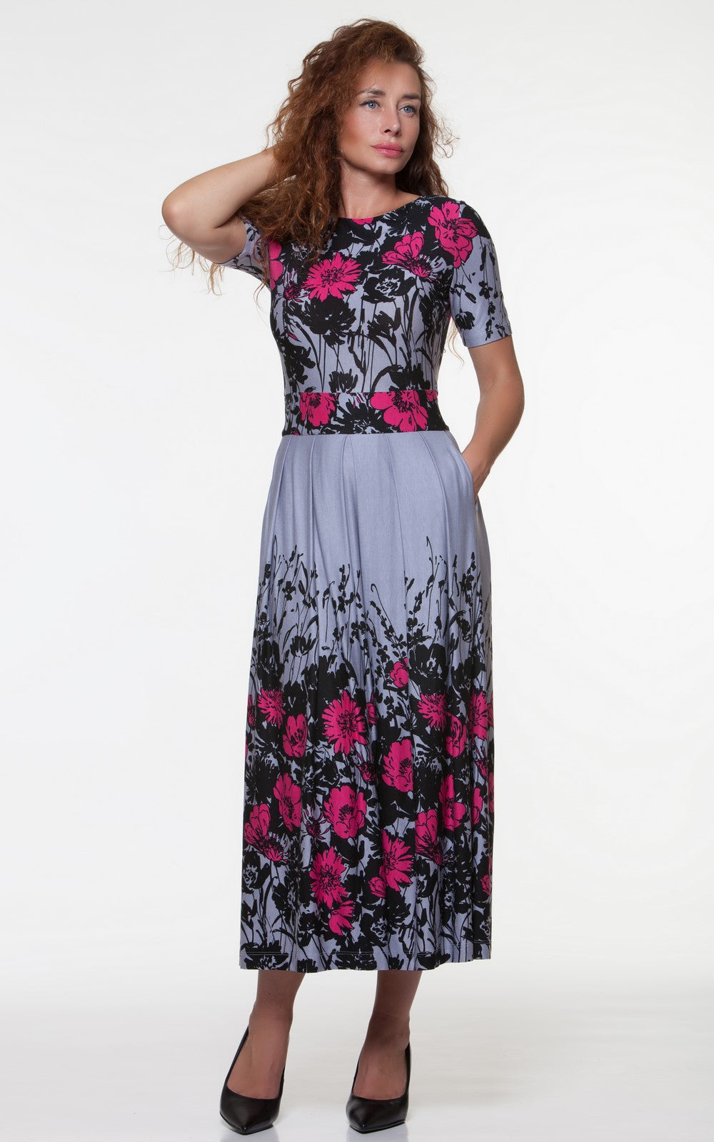 Comfortable Summer Midi Dress Liza No3