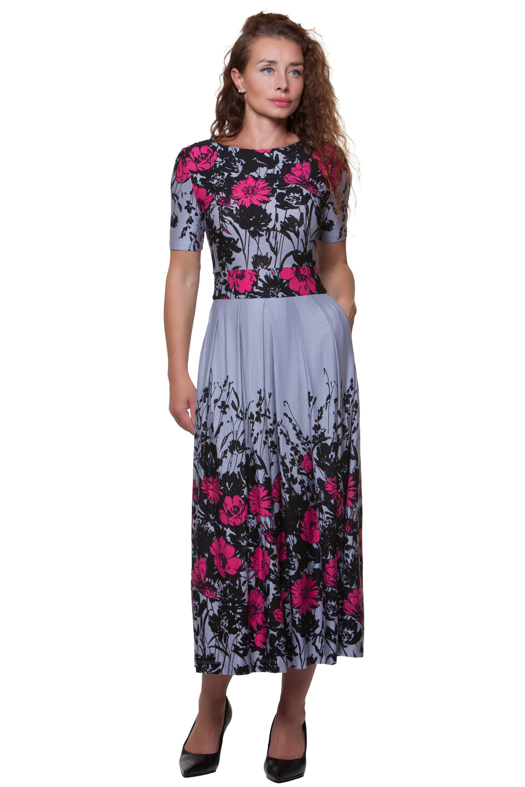 Ērta vasaras midi kleita Liza Nr. 3