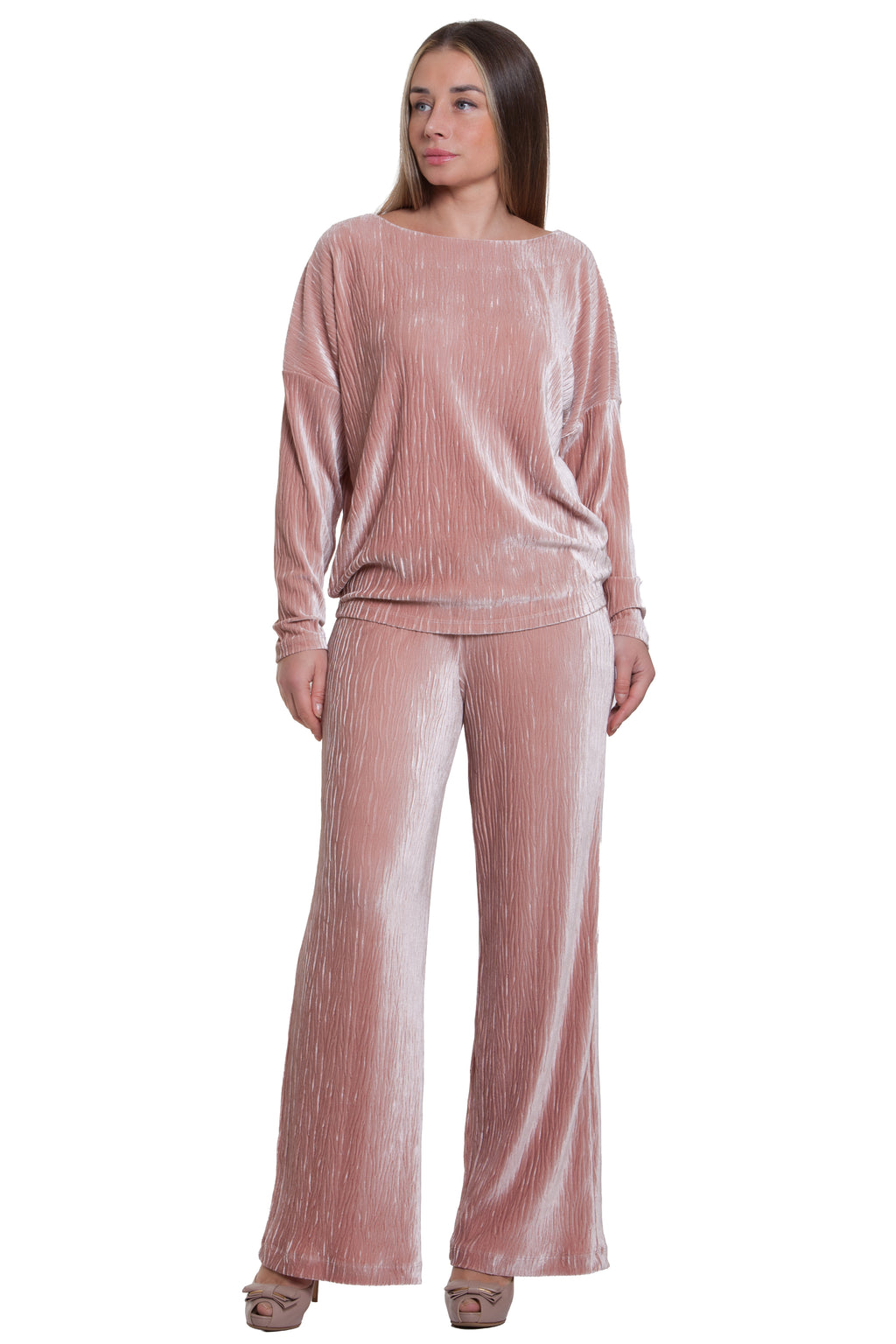 Velvet Trouser Suit Camila No14 — Magnolica Latvian Women's Clothing
