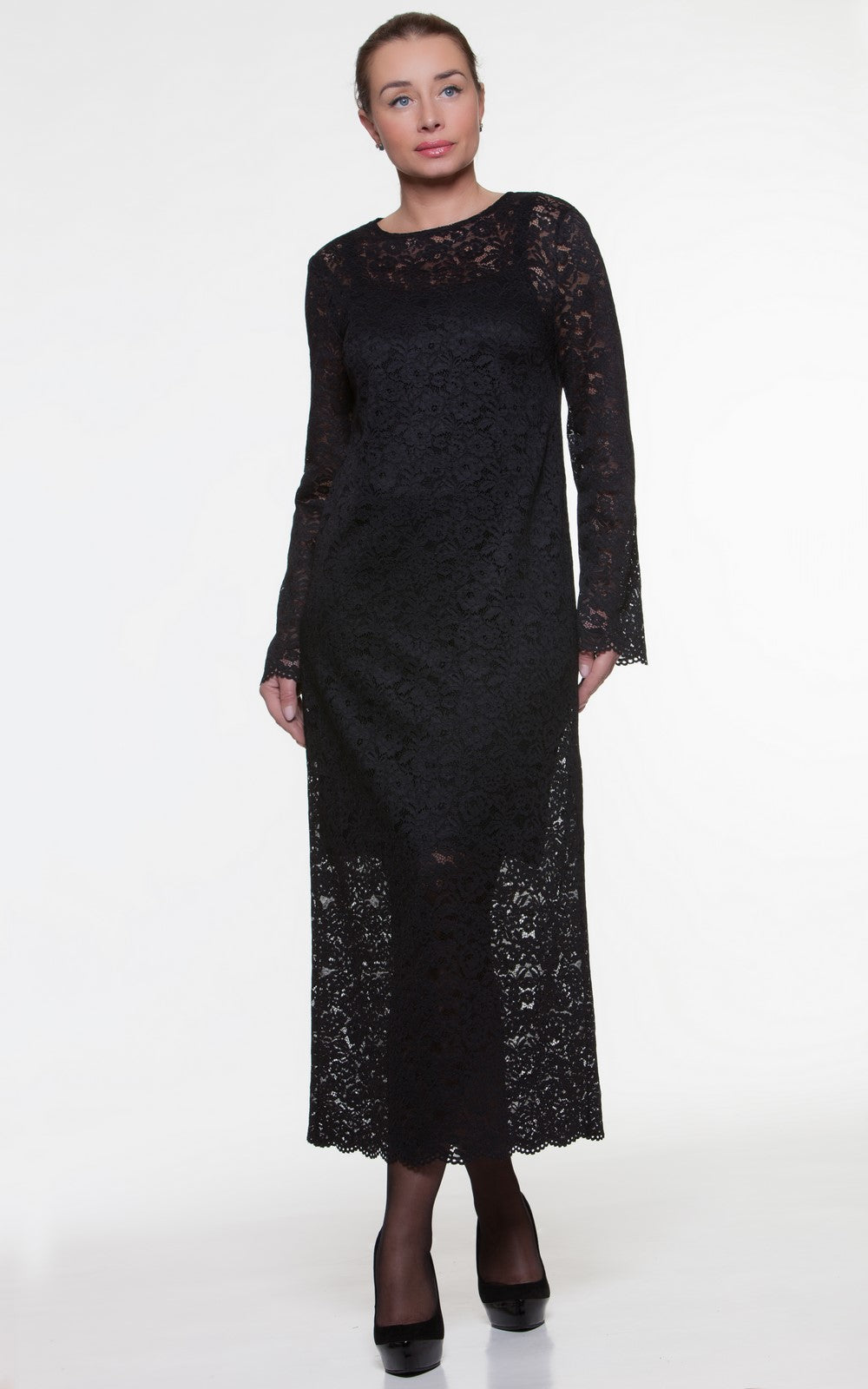 Elegant Lace Midi Dress Lydia No1