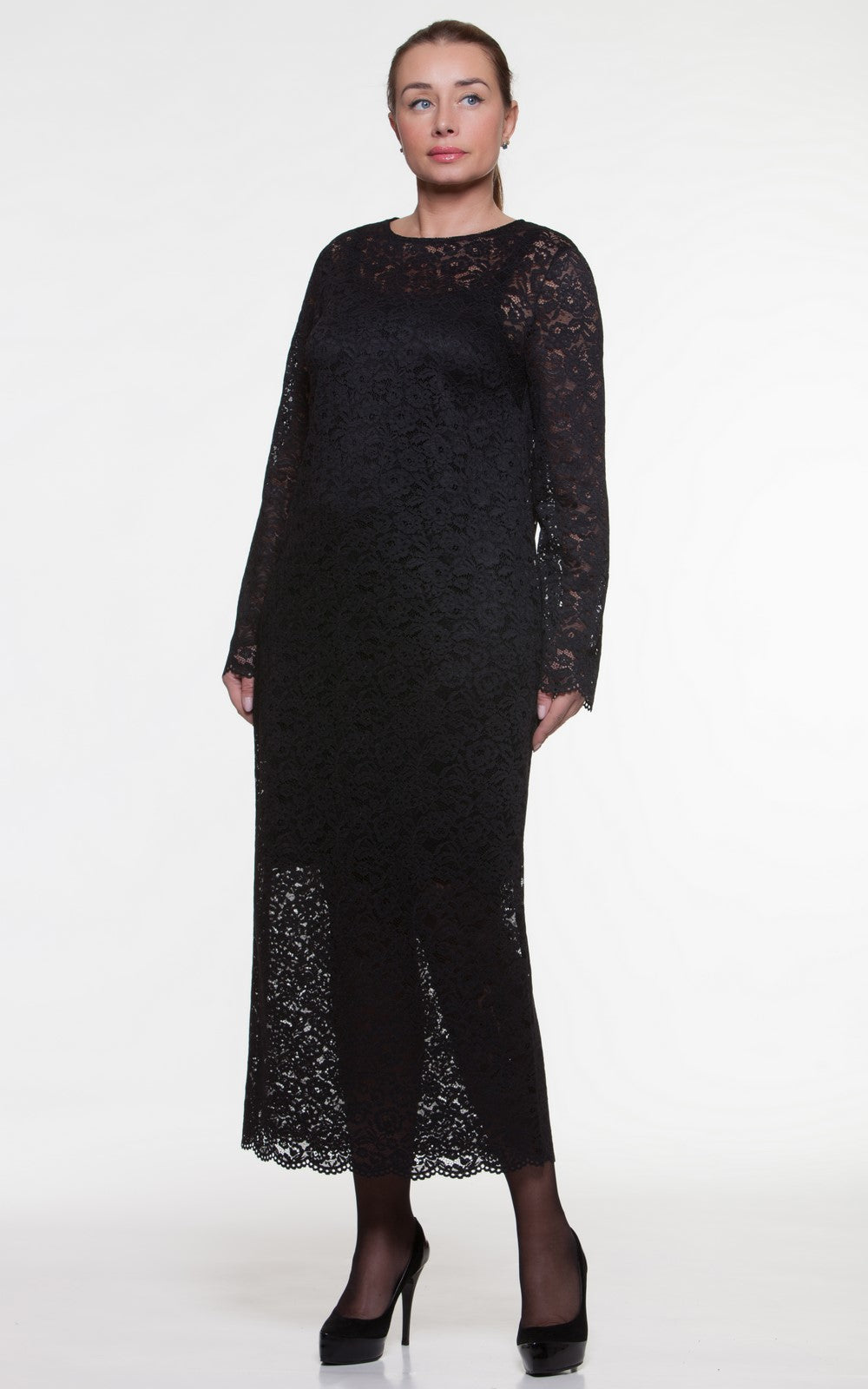 Elegant Lace Midi Dress Lydia No1
